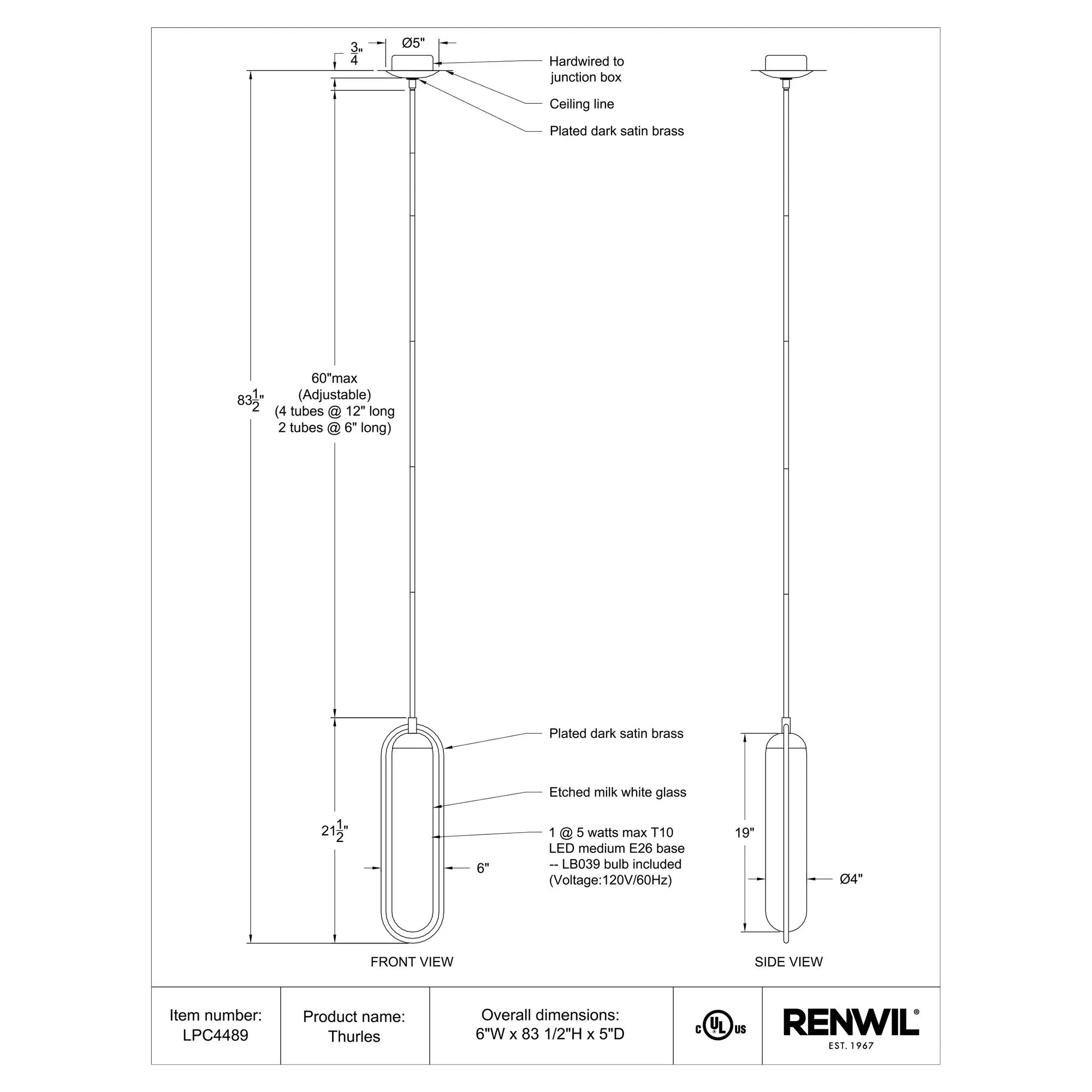 Thurles Pendant Lamp - Image 7