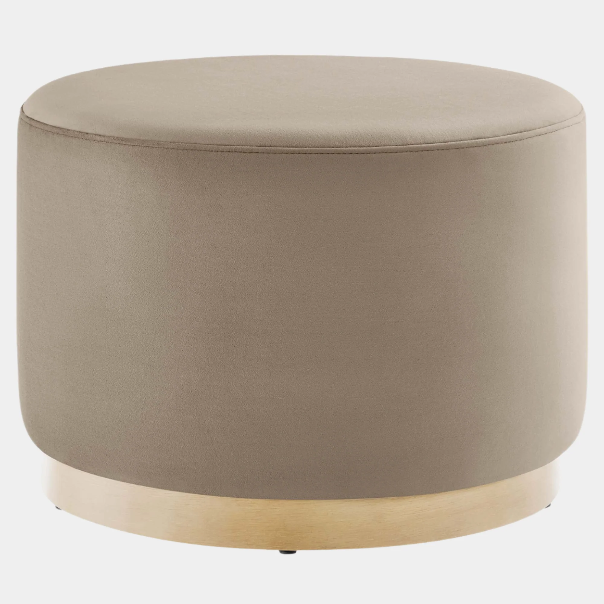 Tilden Large Round Performance Velvet Upholstered Ottoman - Image 33