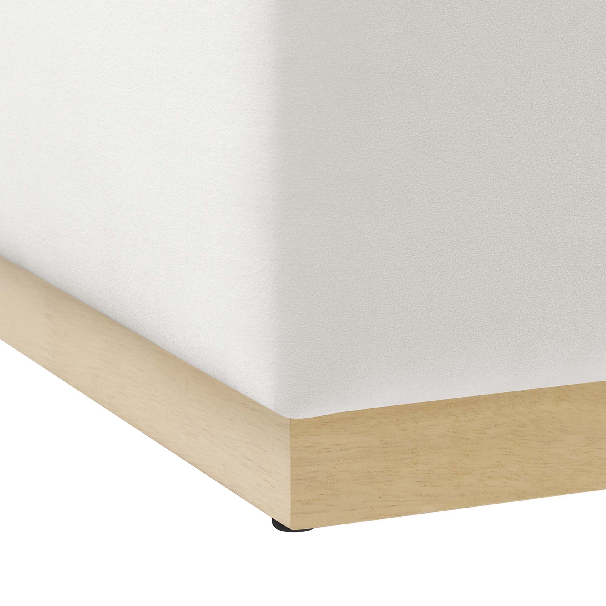 Tilden Large Square Performance Velvet Upholstered Ottoman - Image 18
