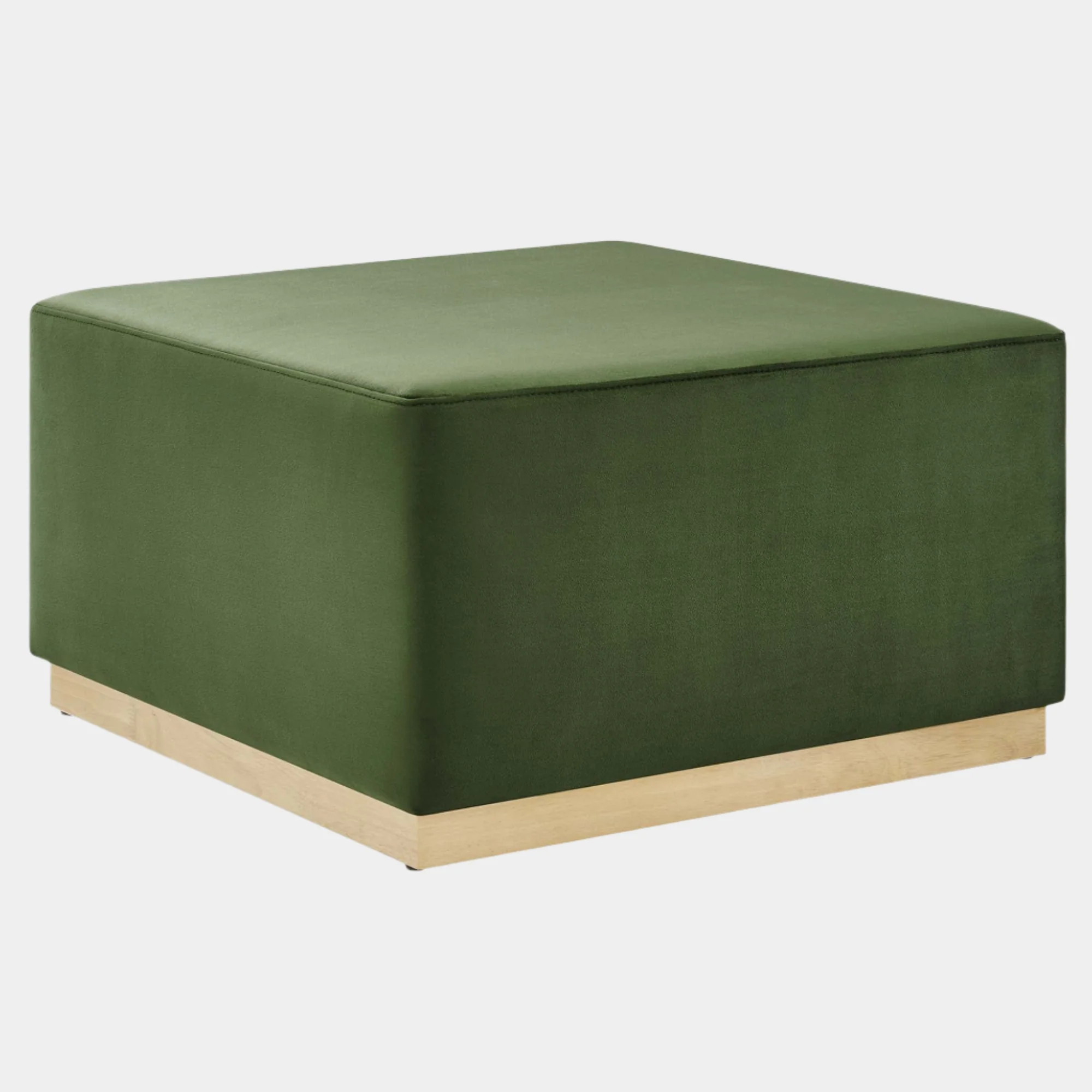 Tilden Large Square Performance Velvet Upholstered Ottoman - Image 28