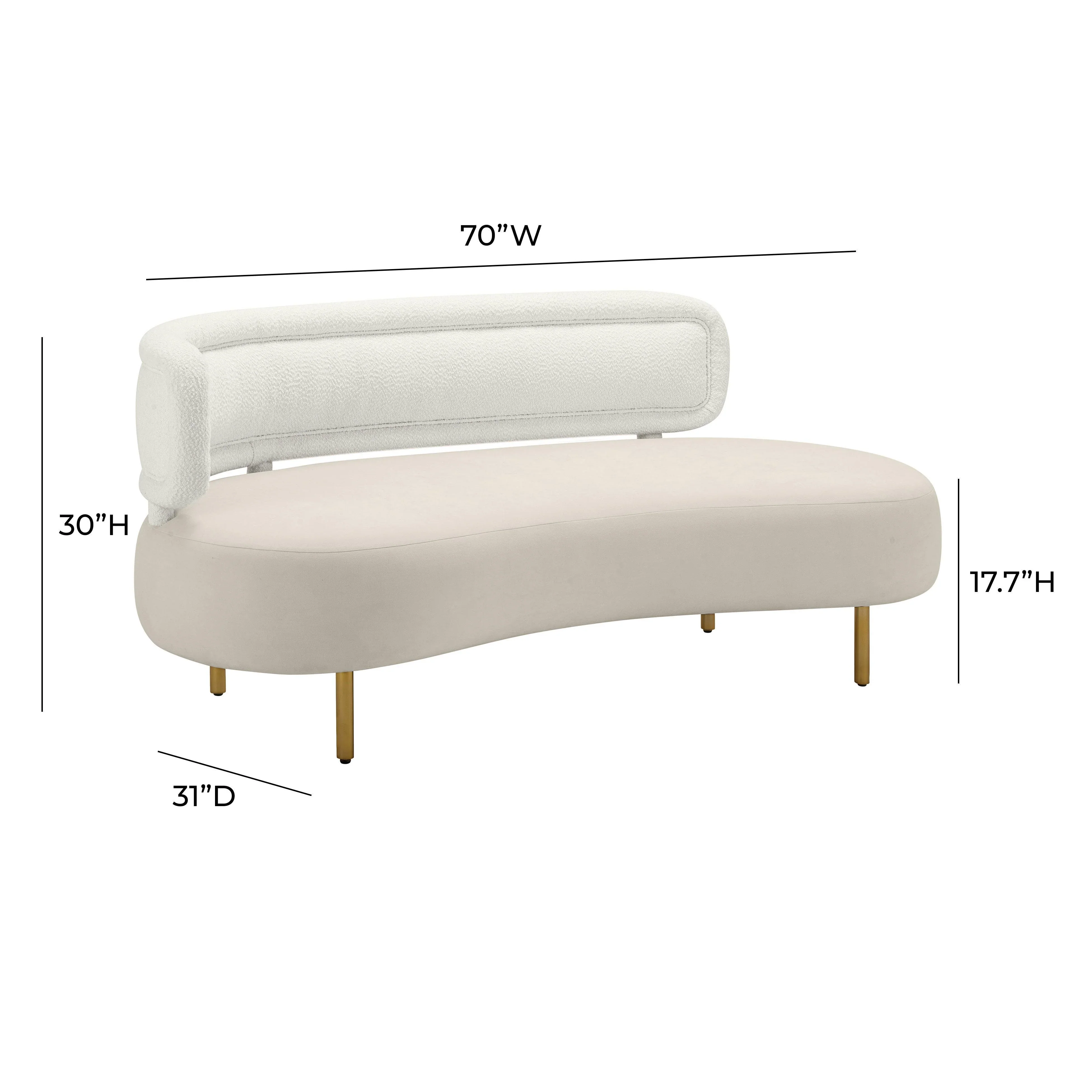 Tischa 70" Performance Fabric Sofa - Image 16
