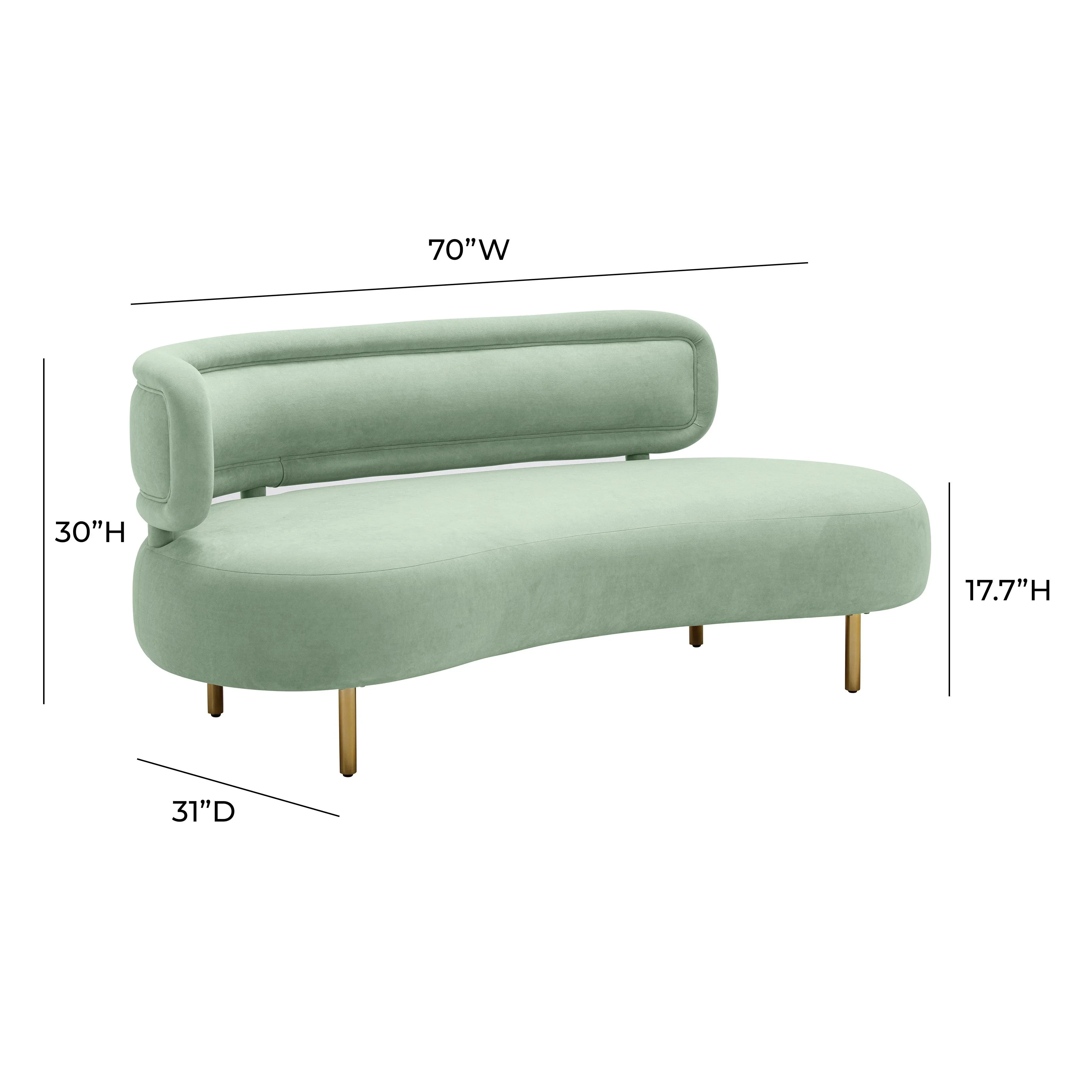 Tischa 70" Performance Fabric Sofa - Image 24