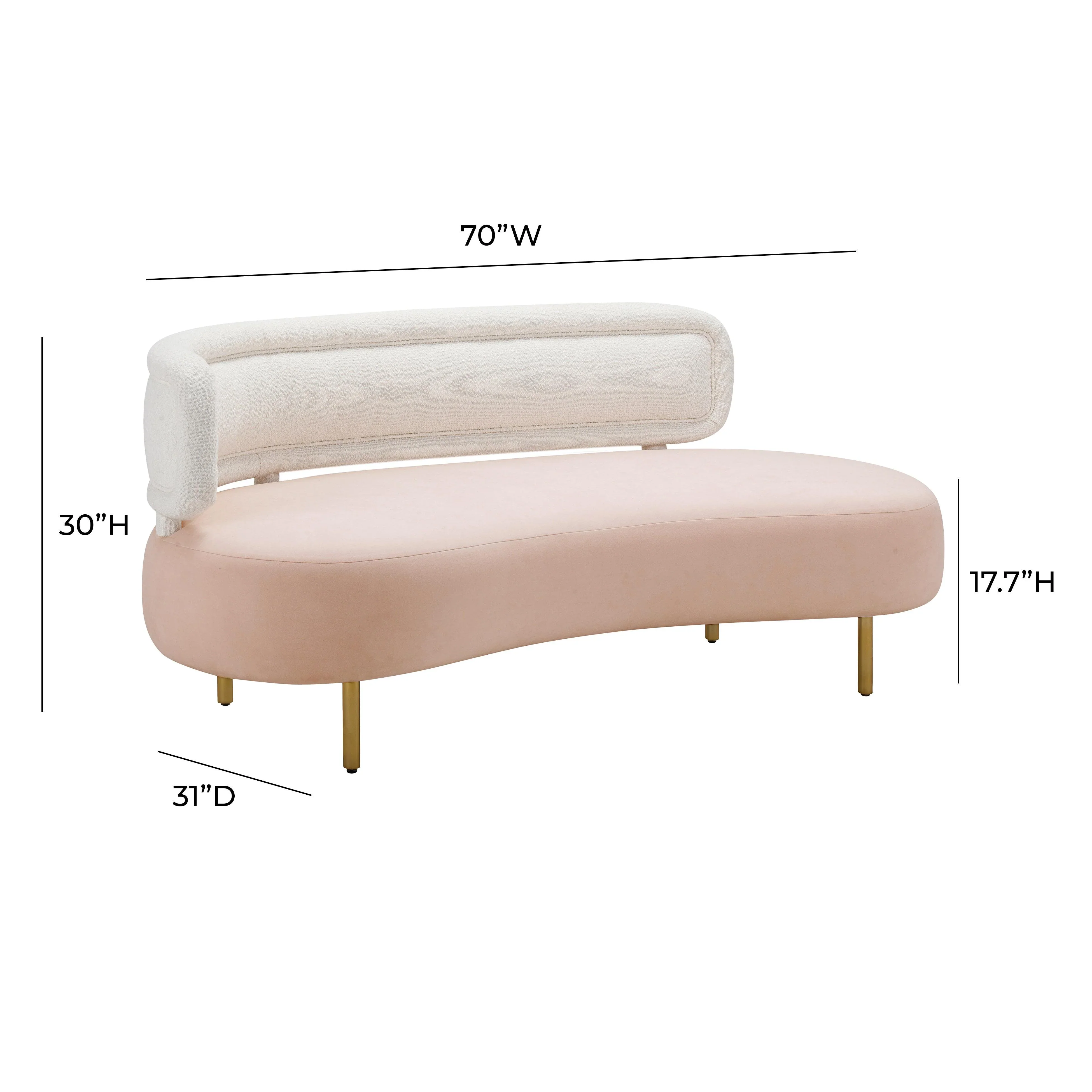 Tischa 70" Performance Fabric Sofa - Image 8