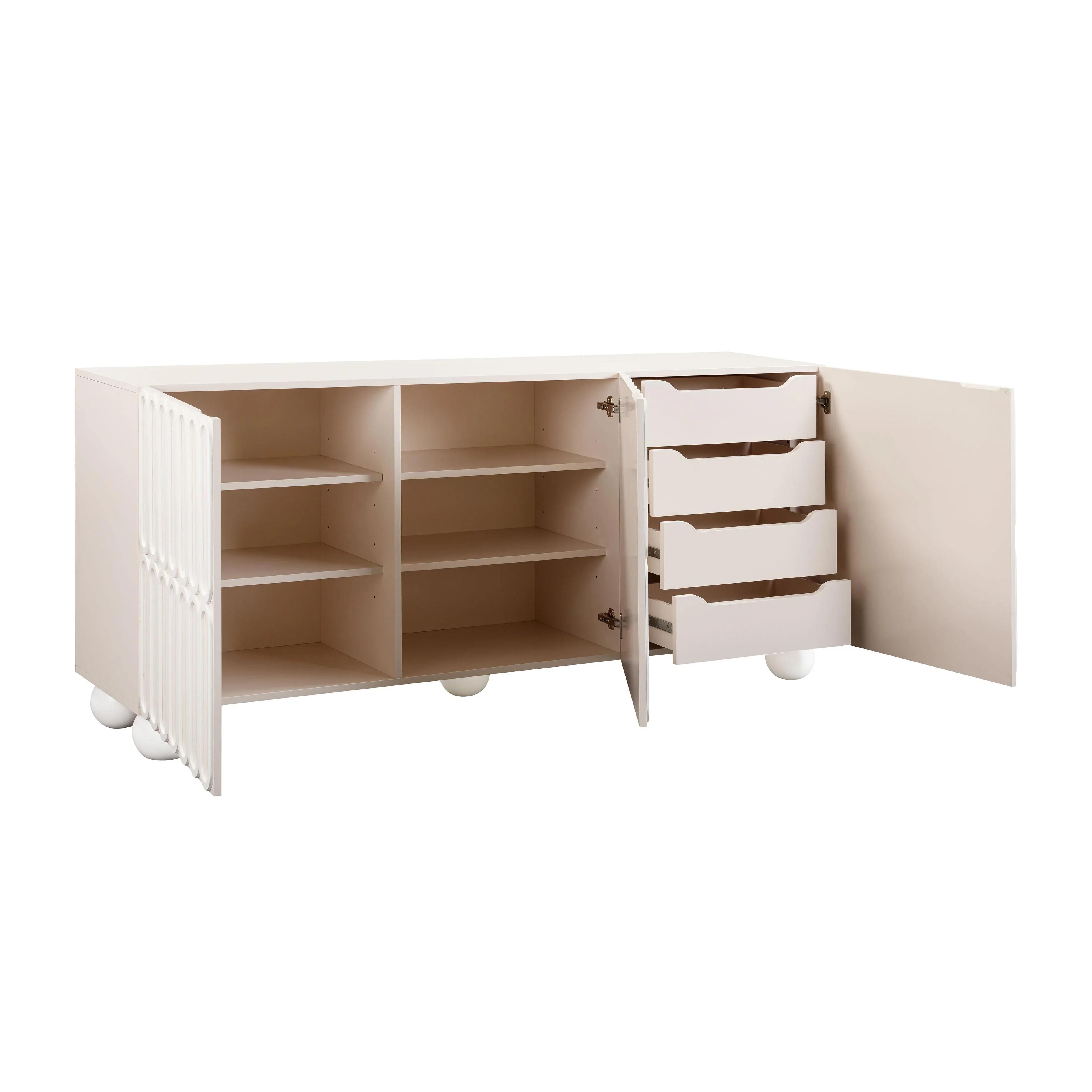 Tori 74" Motif Taupe Buffet - Image 4