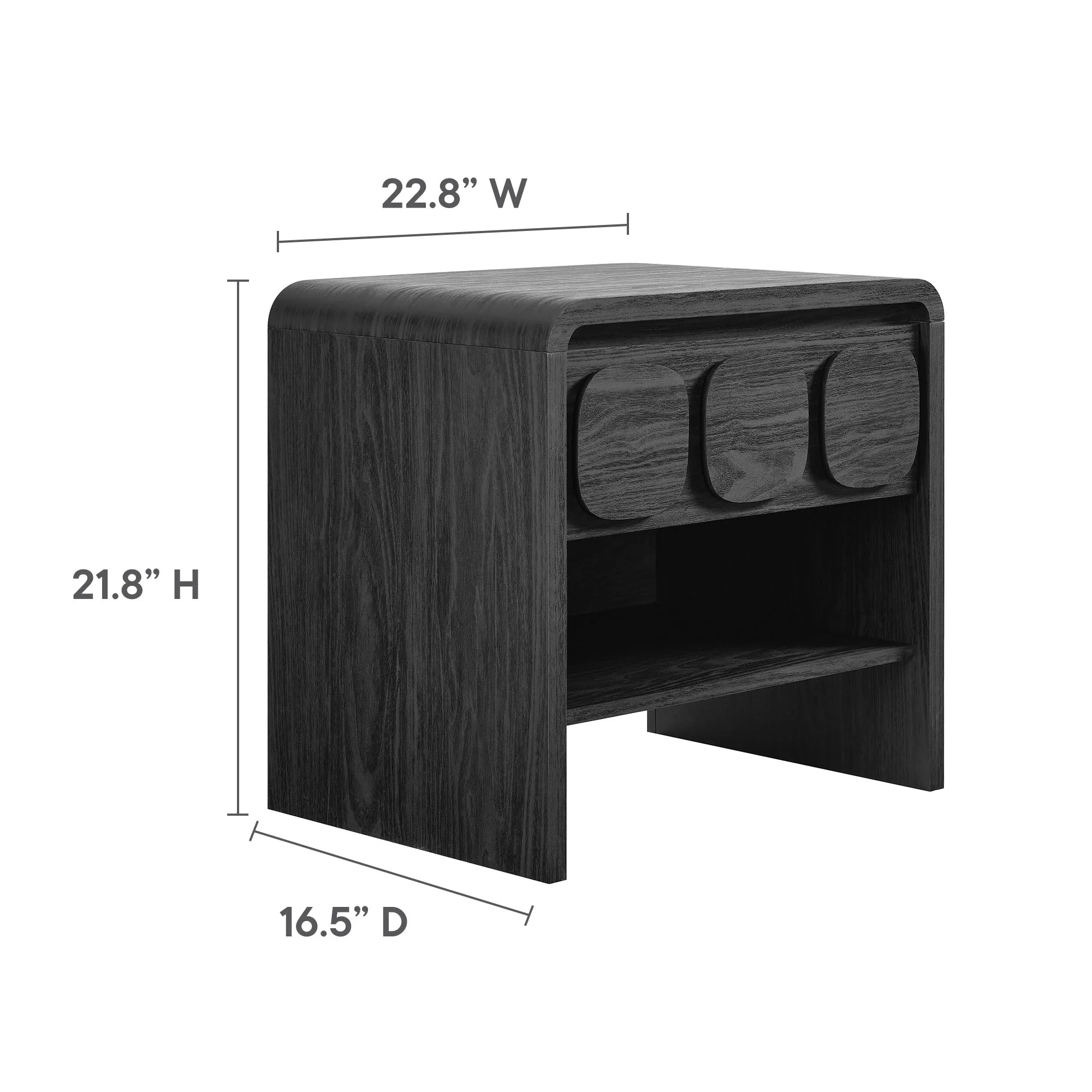 Toscana 1-Drawer Nightstand - Image 9