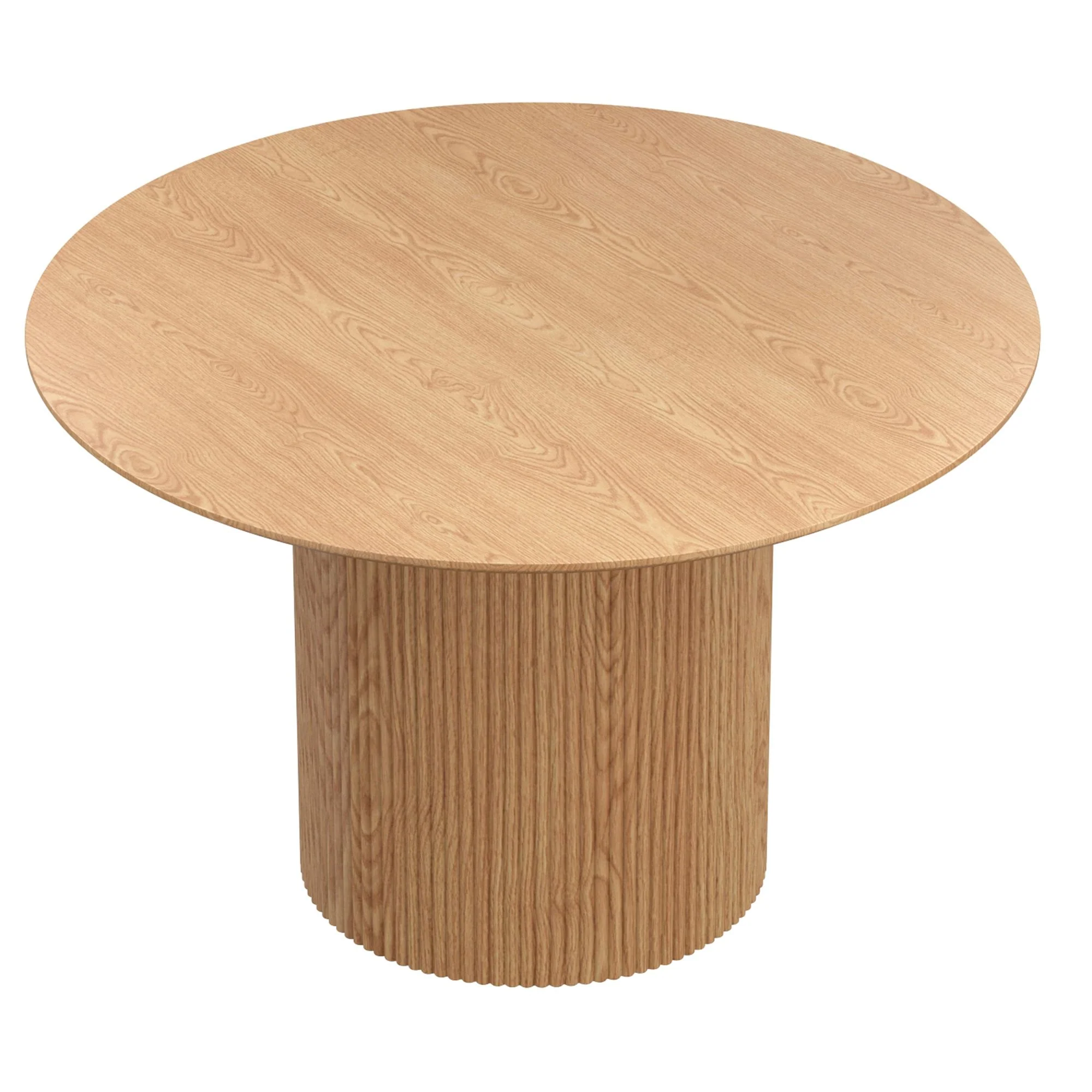 Tovas/Hudson 5pc cSet - Natural Table with Beige Chair - Image 3