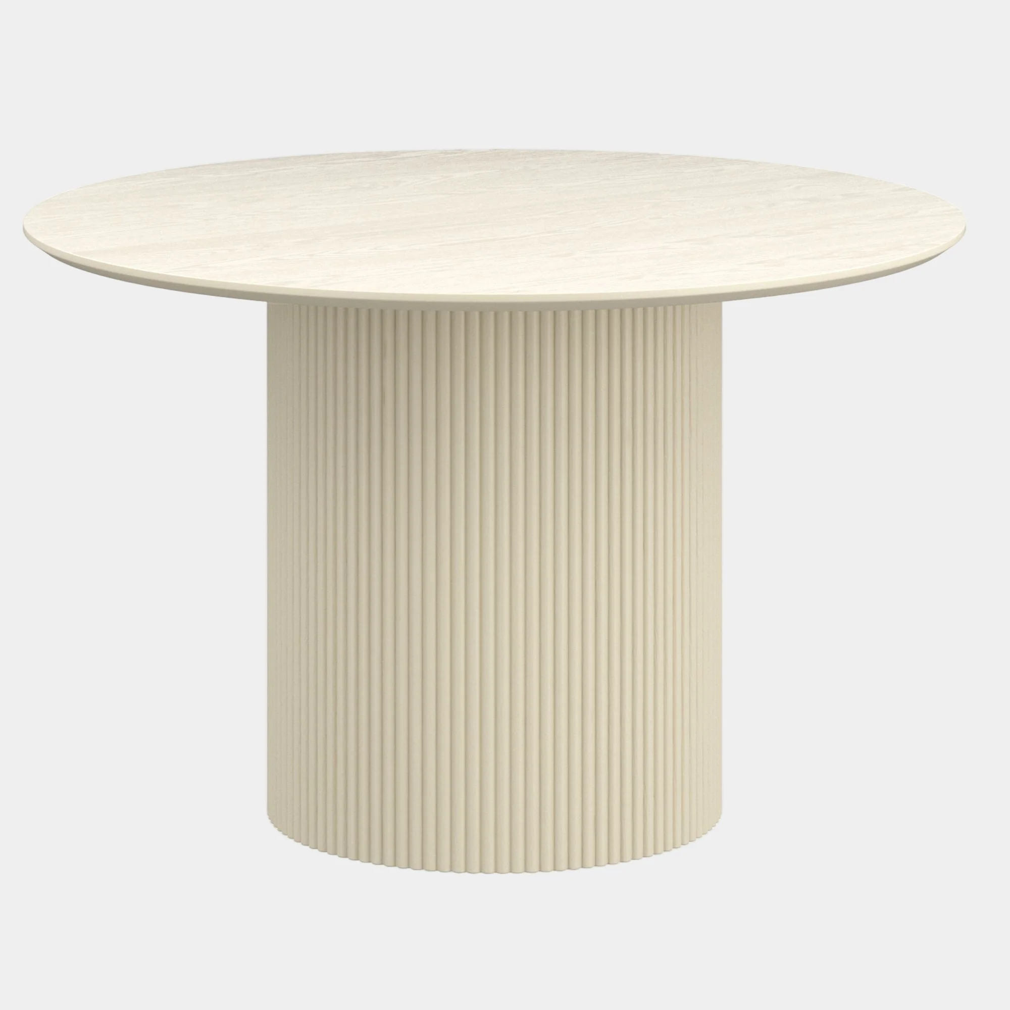 Tovas Round Dining Table in Ivory