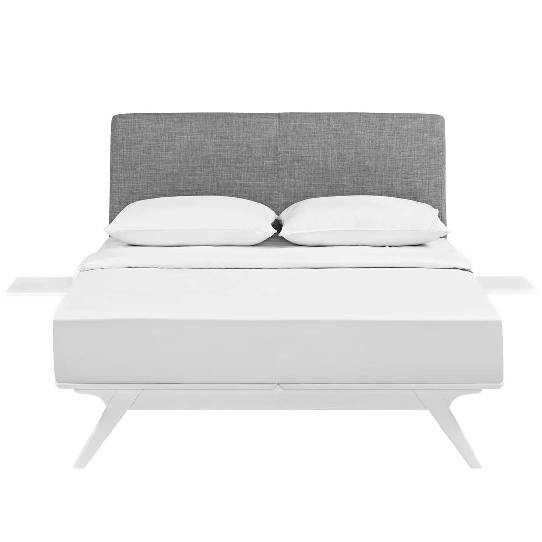 Tracy 3 Piece King Bedroom Set in White Gray - Image 5