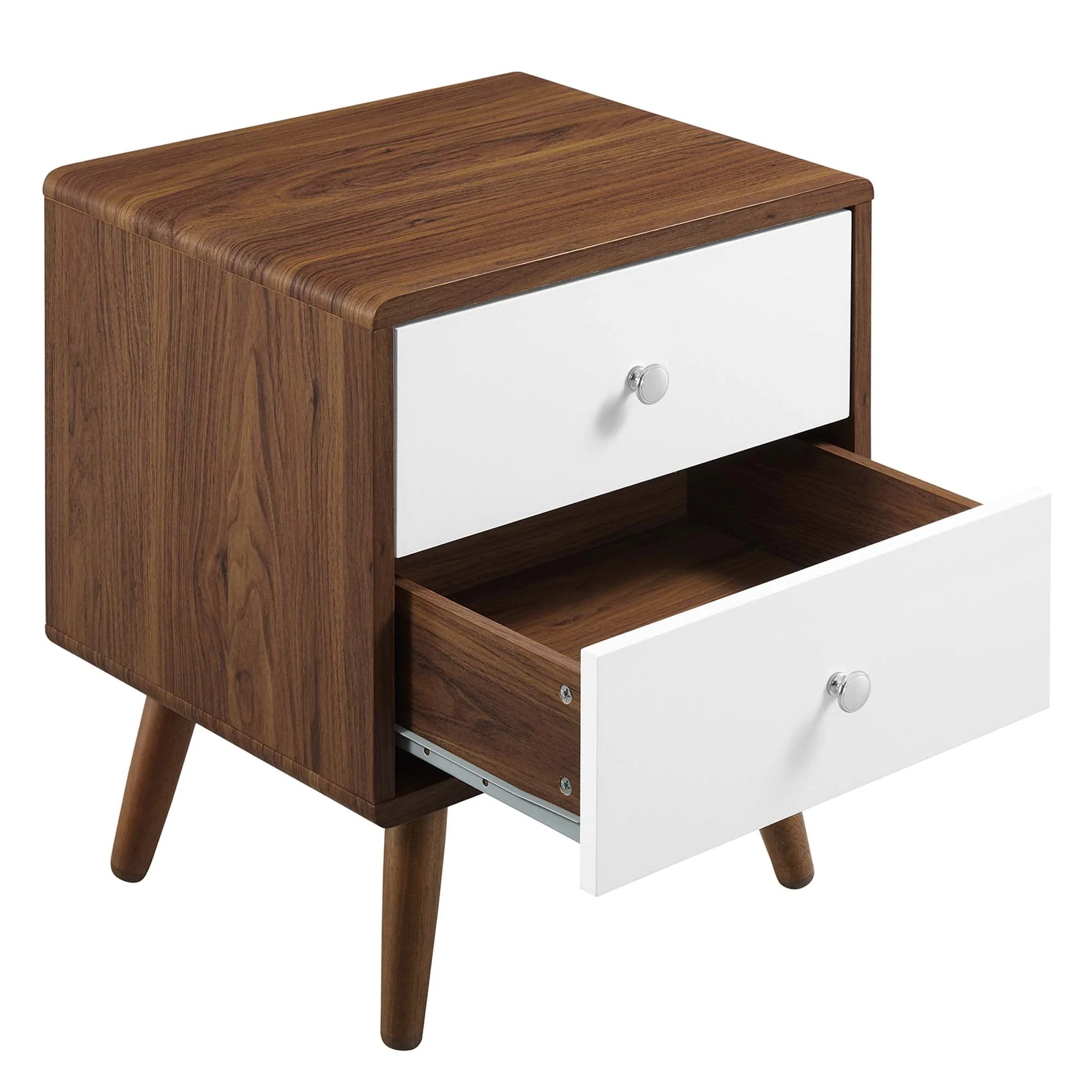 Transmit 2-Drawer Nightstand in Walnut White - Image 4