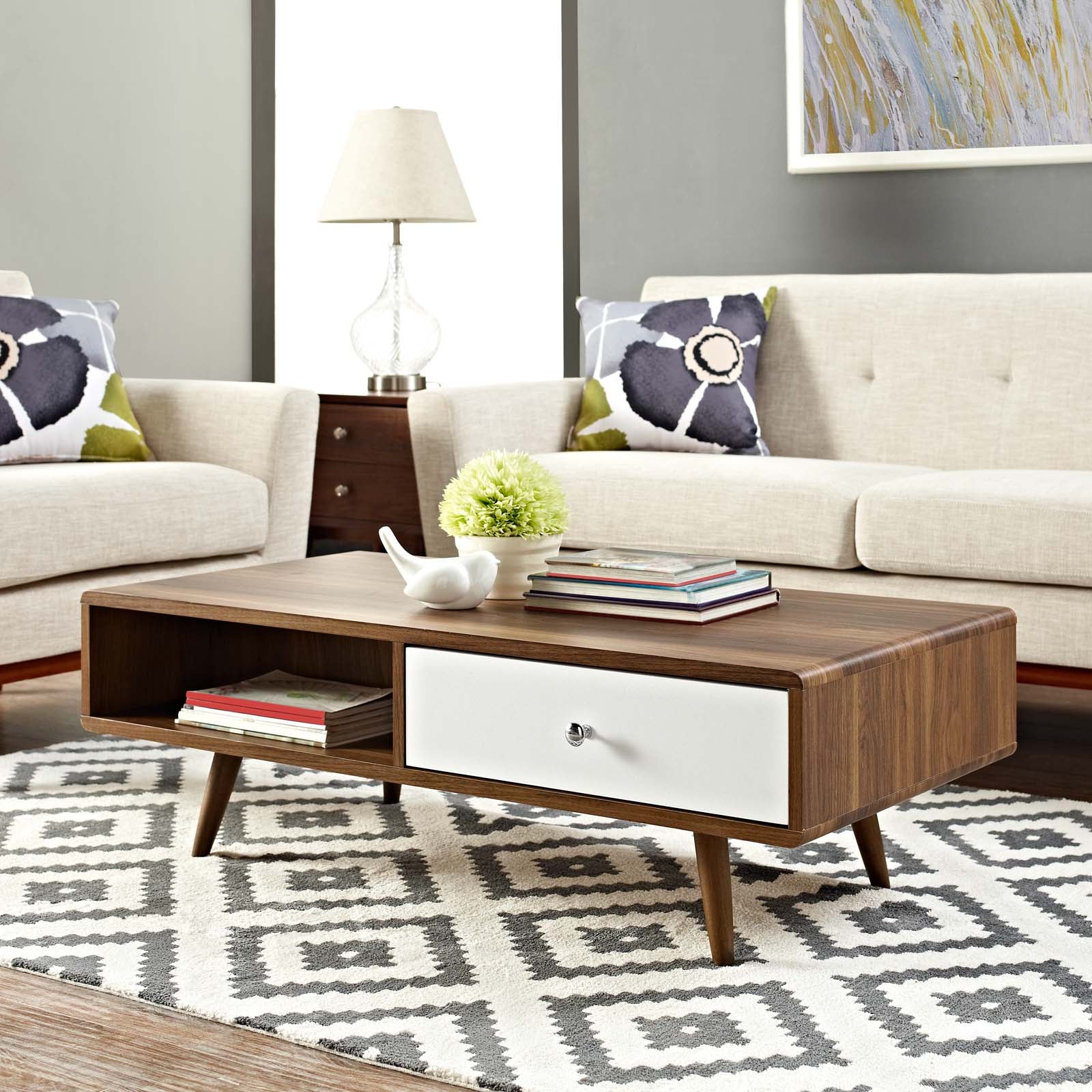 Transmit Coffee Table in Walnut White - Image 2
