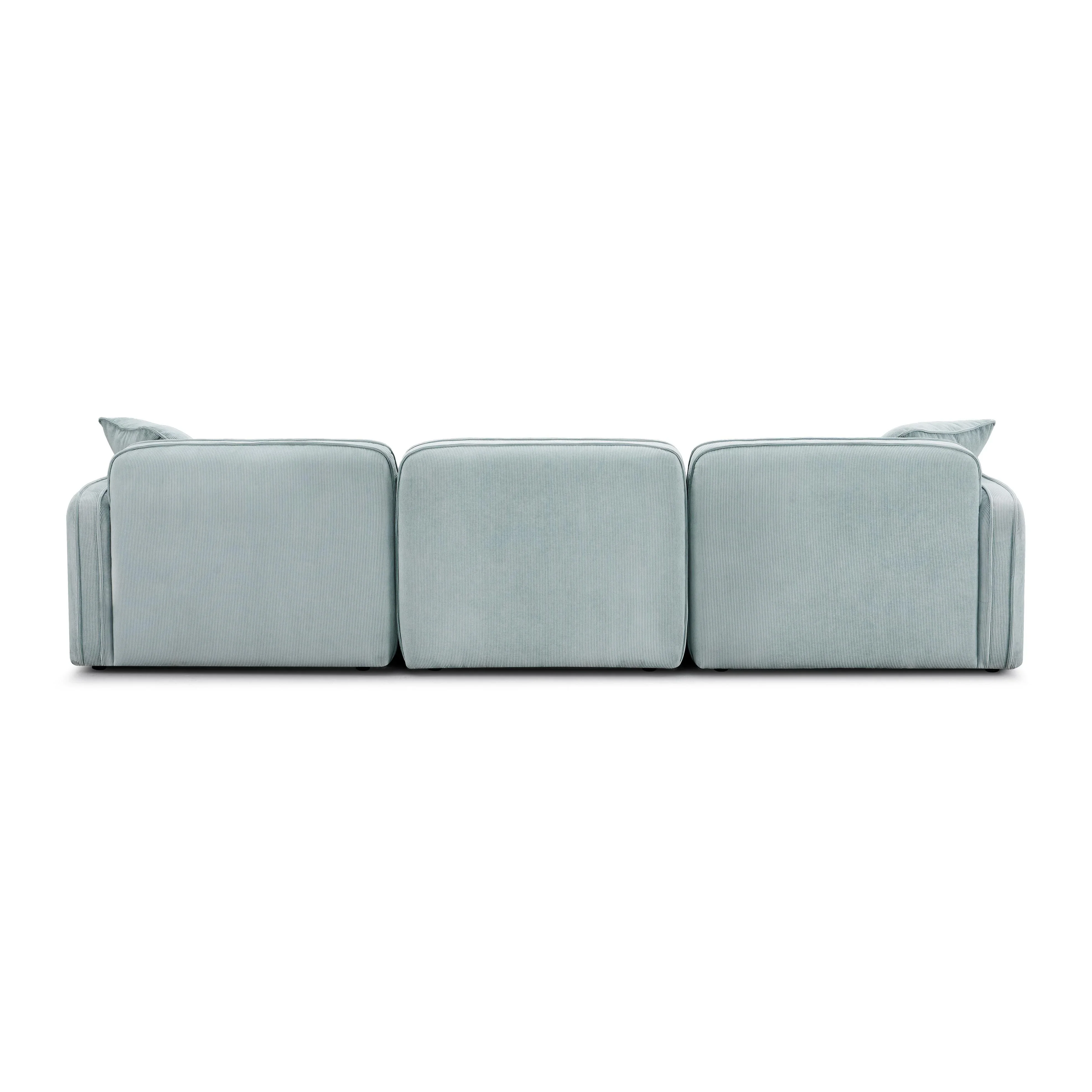 Travie 4-Piece Performance Corduroy Velvet Modular Sectional - Image 16