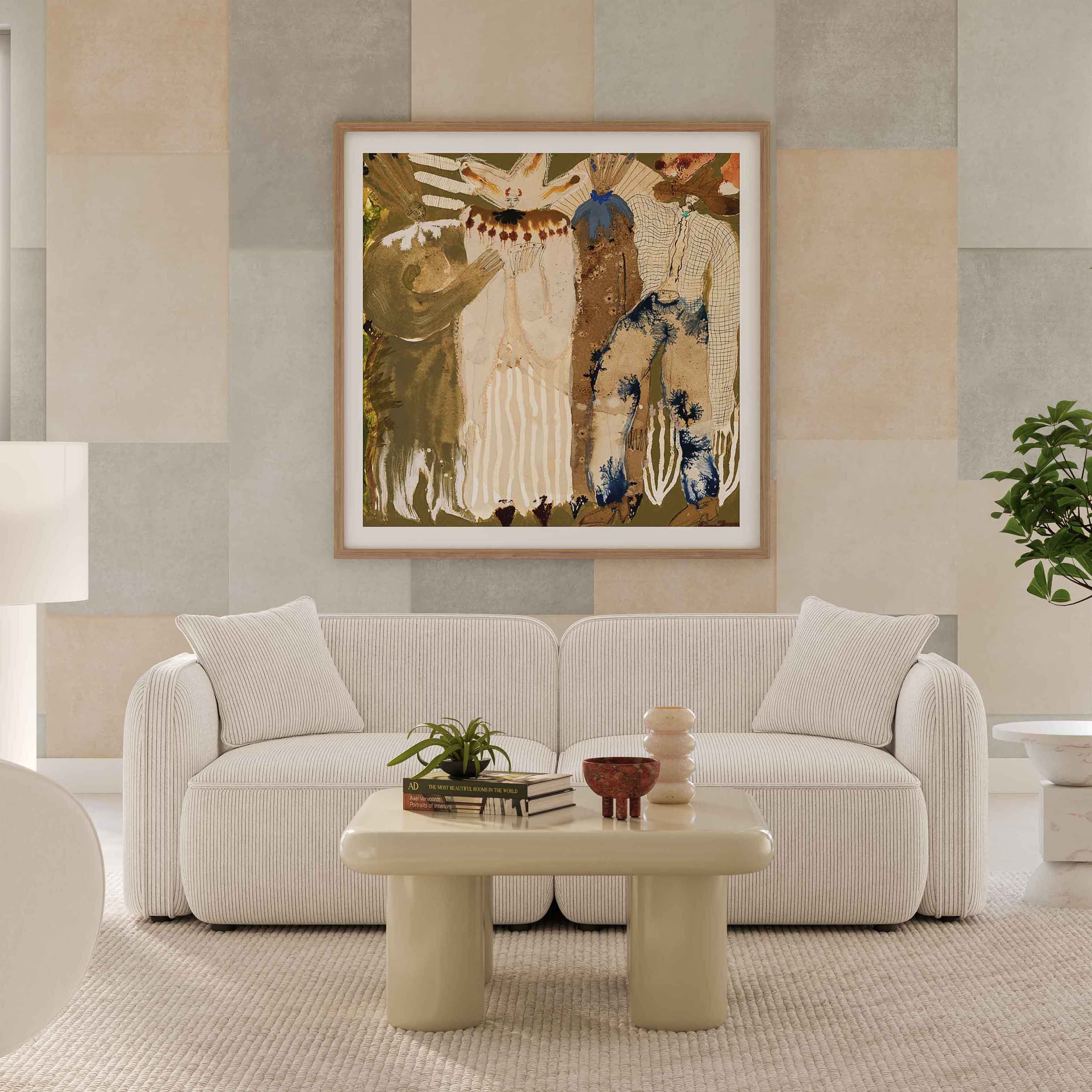 Travie 78" Performance Corduroy Velvet Modular Loveseat - Image 2