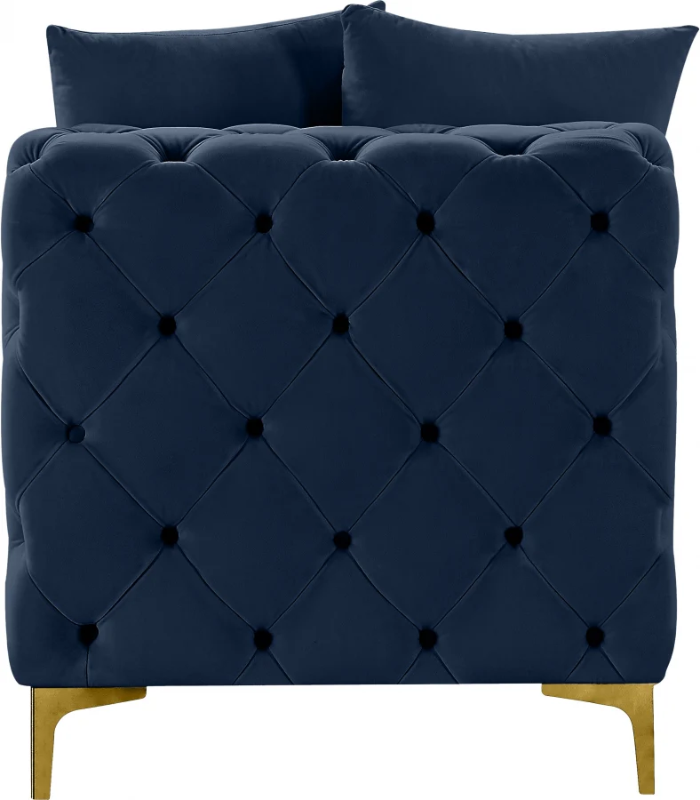 Tremblay Velvet Upholstered Armless Modular Chair - Image 53