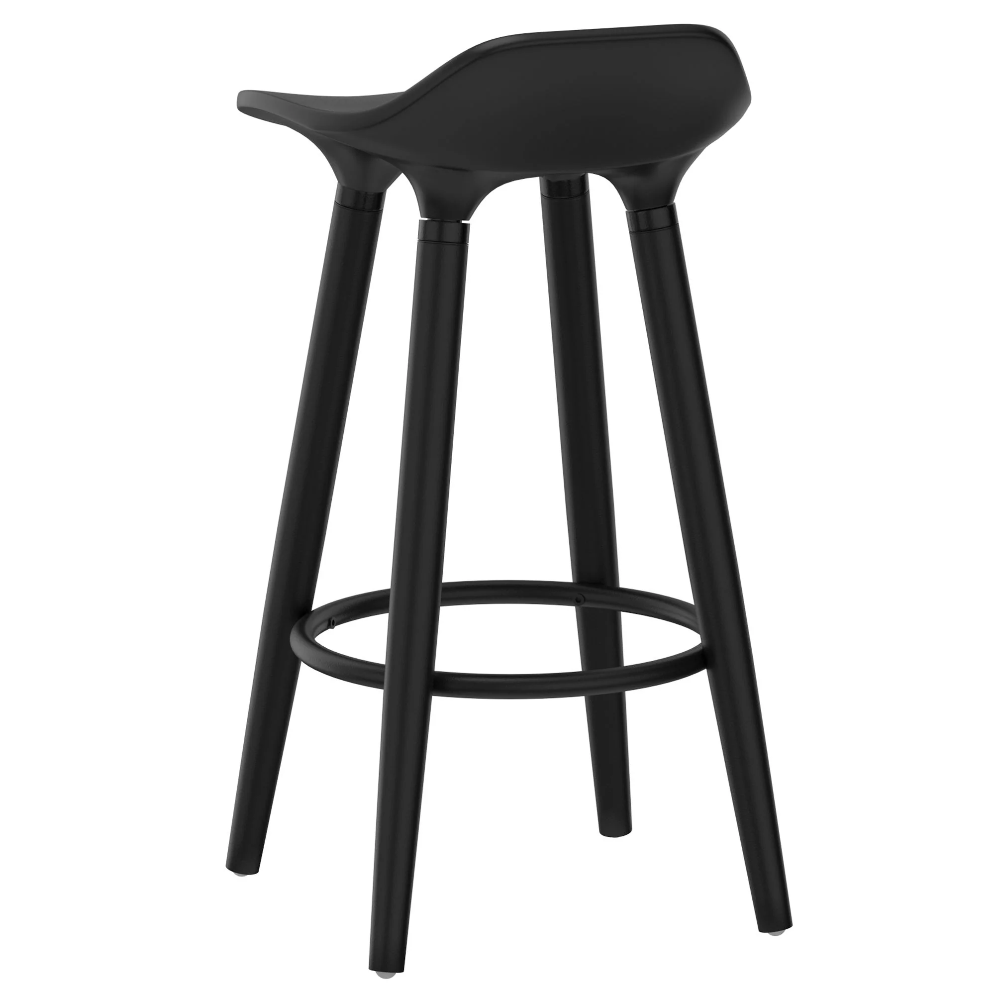 Trex 26" Counter Stool, set of 2, in Black - Image 3