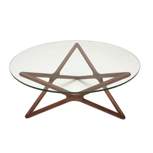 Triangle Glass Coffee Table - Image 3