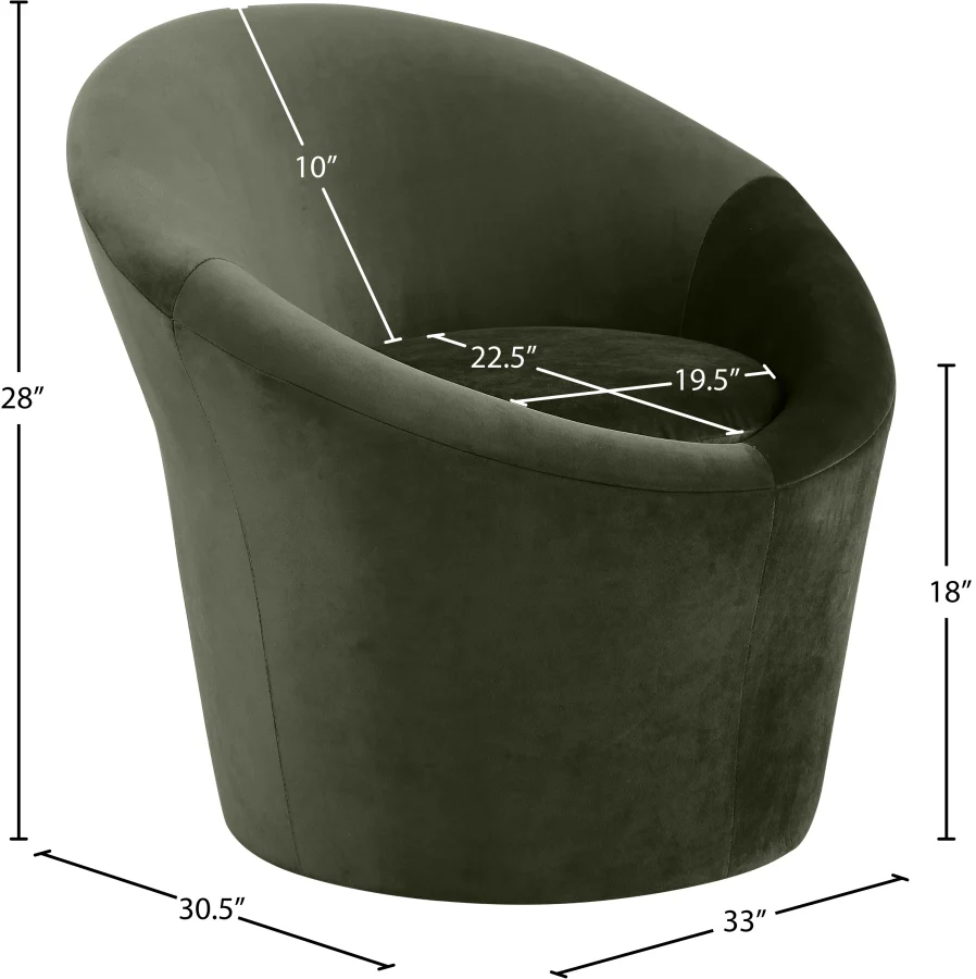 Tristan Velvet Upholstered Accent Chair - Image 29