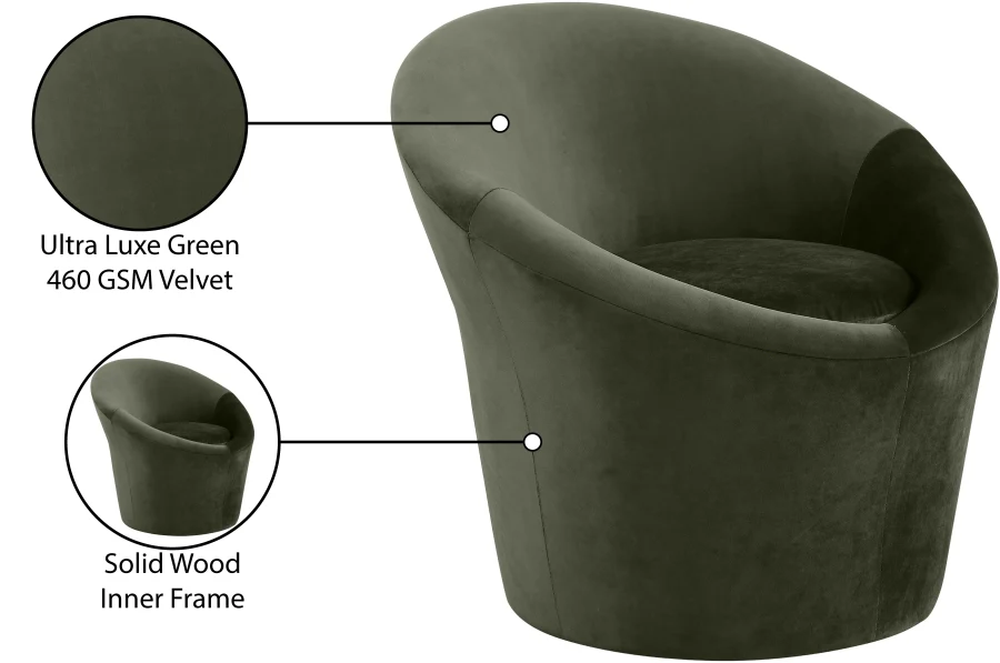Tristan Velvet Upholstered Accent Chair - Image 30