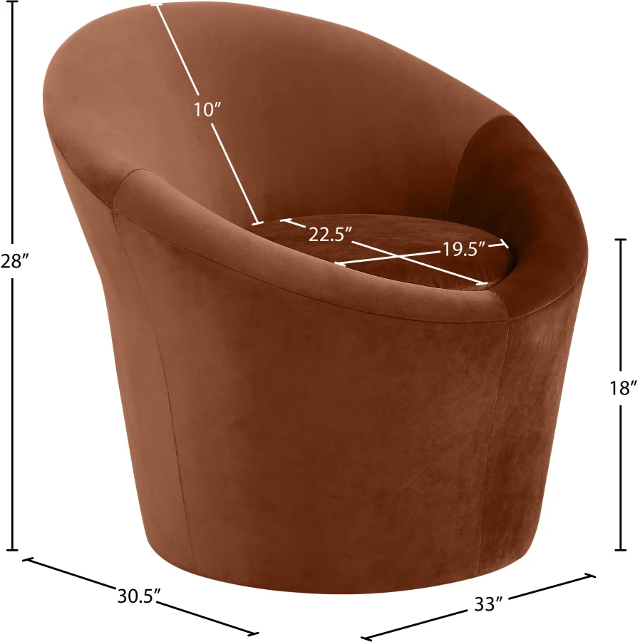 Tristan Velvet Upholstered Accent Chair - Image 39