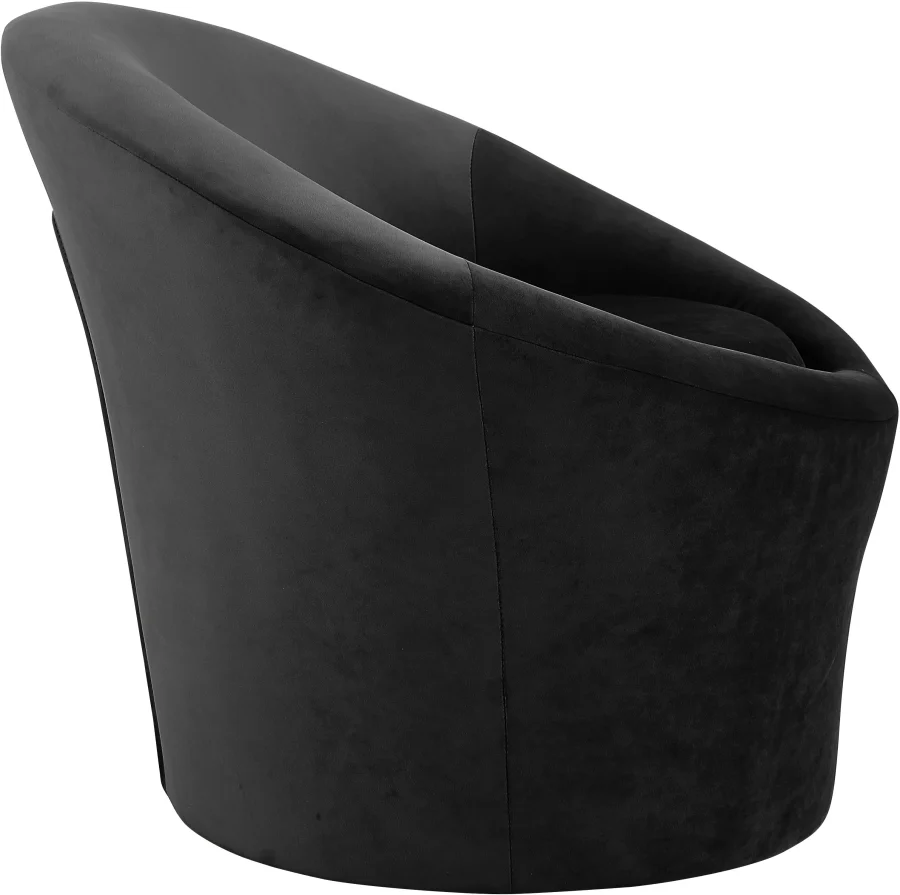 Tristan Velvet Upholstered Accent Chair - Image 4