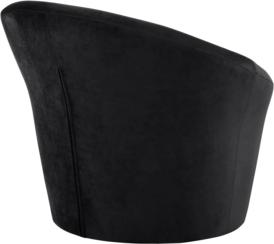 Tristan Velvet Upholstered Accent Chair - Image 6