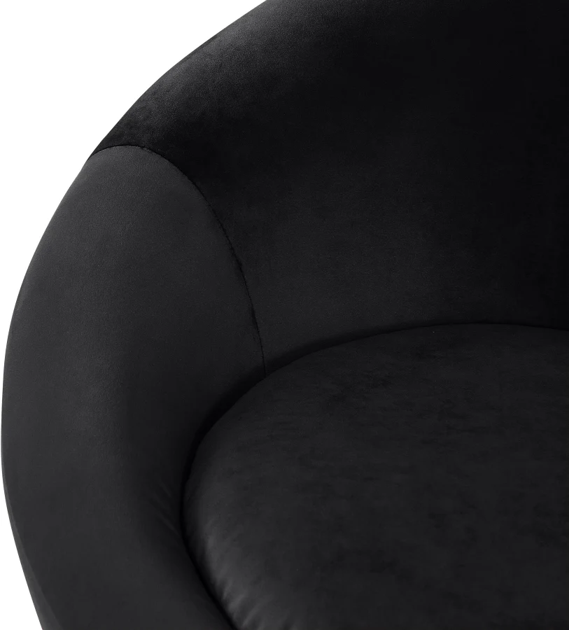 Tristan Velvet Upholstered Accent Chair - Image 7
