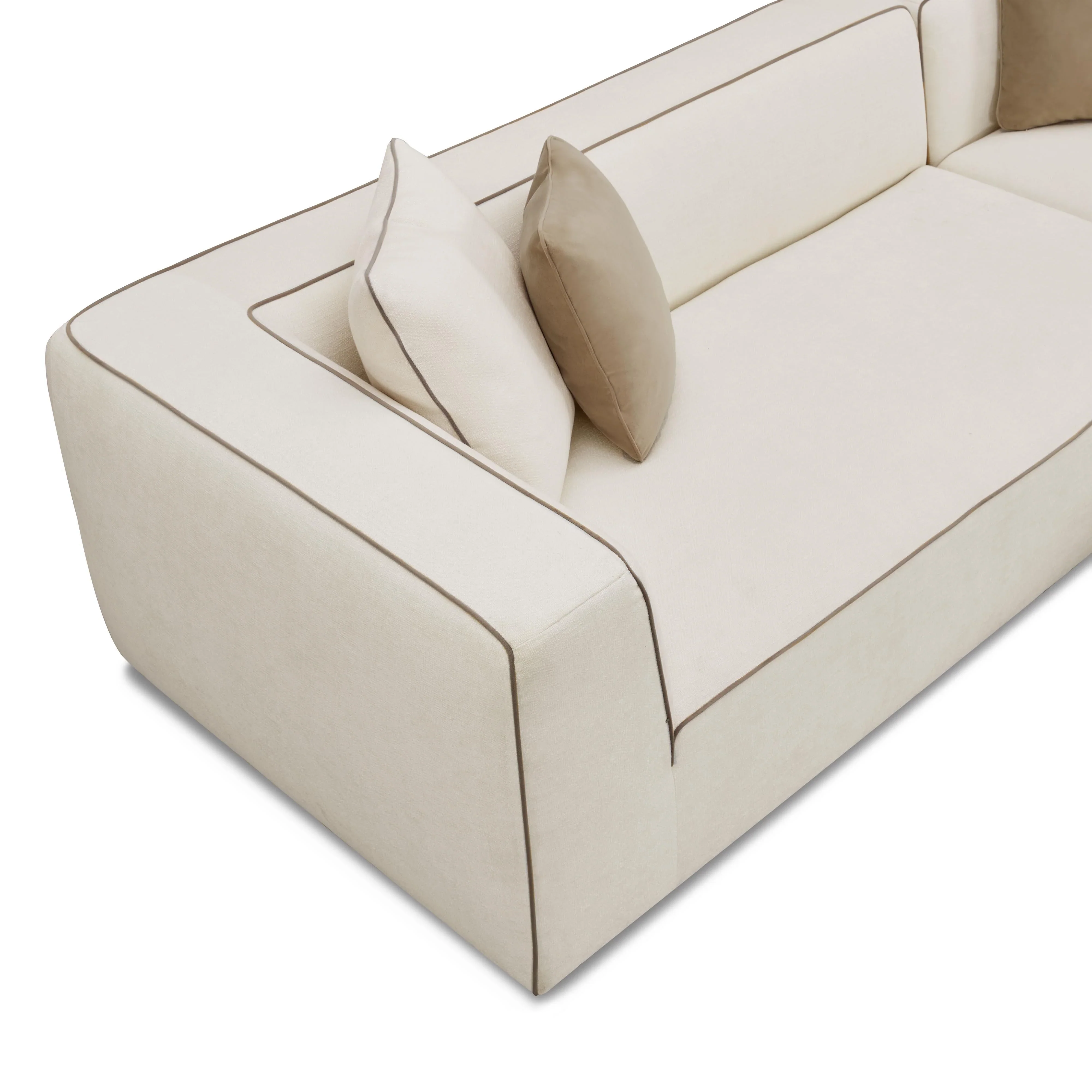 Tristine 2-Piece Cream Contract-Grade Linen L-Shaped Sectional - Image 11