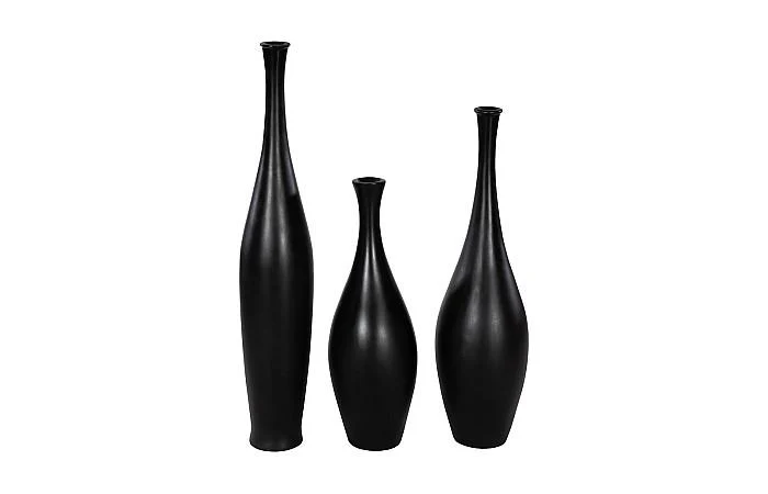 Trumpet Vase, Small, Matte Black - Image 4
