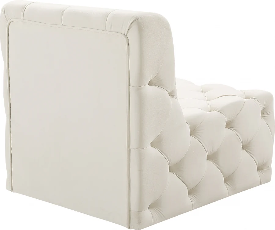 Tuft Velvet Upholstered Armless Modular Chair - Image 22