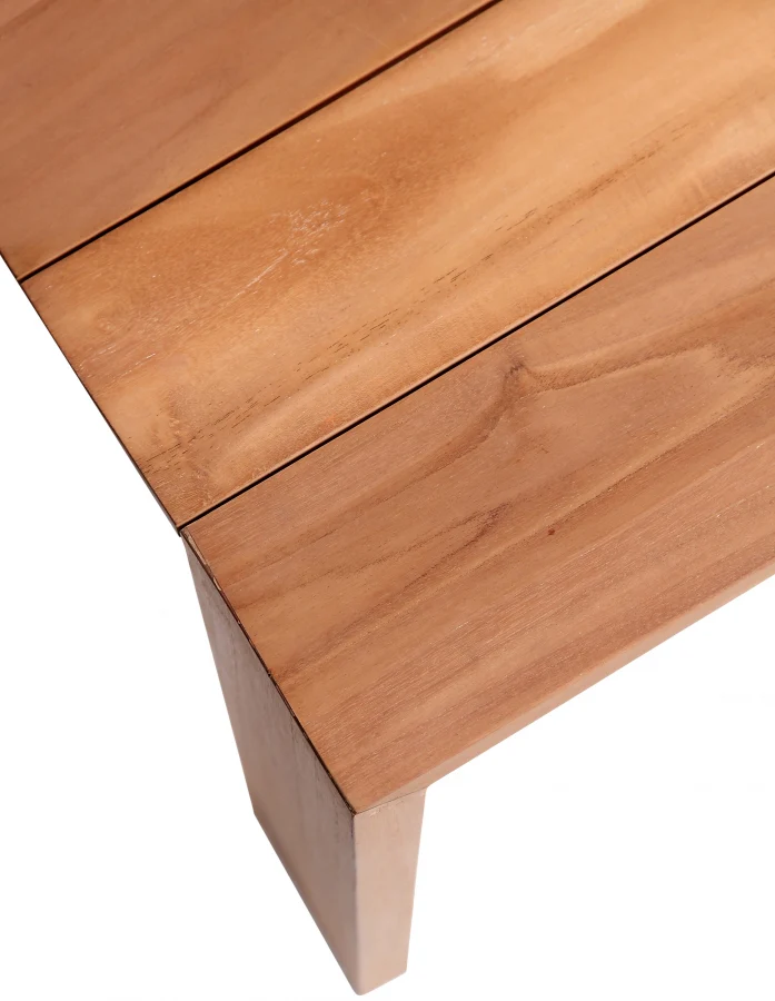 Tulum 108.5" Teak Wood Outdoor Patio Dining Table - Image 5