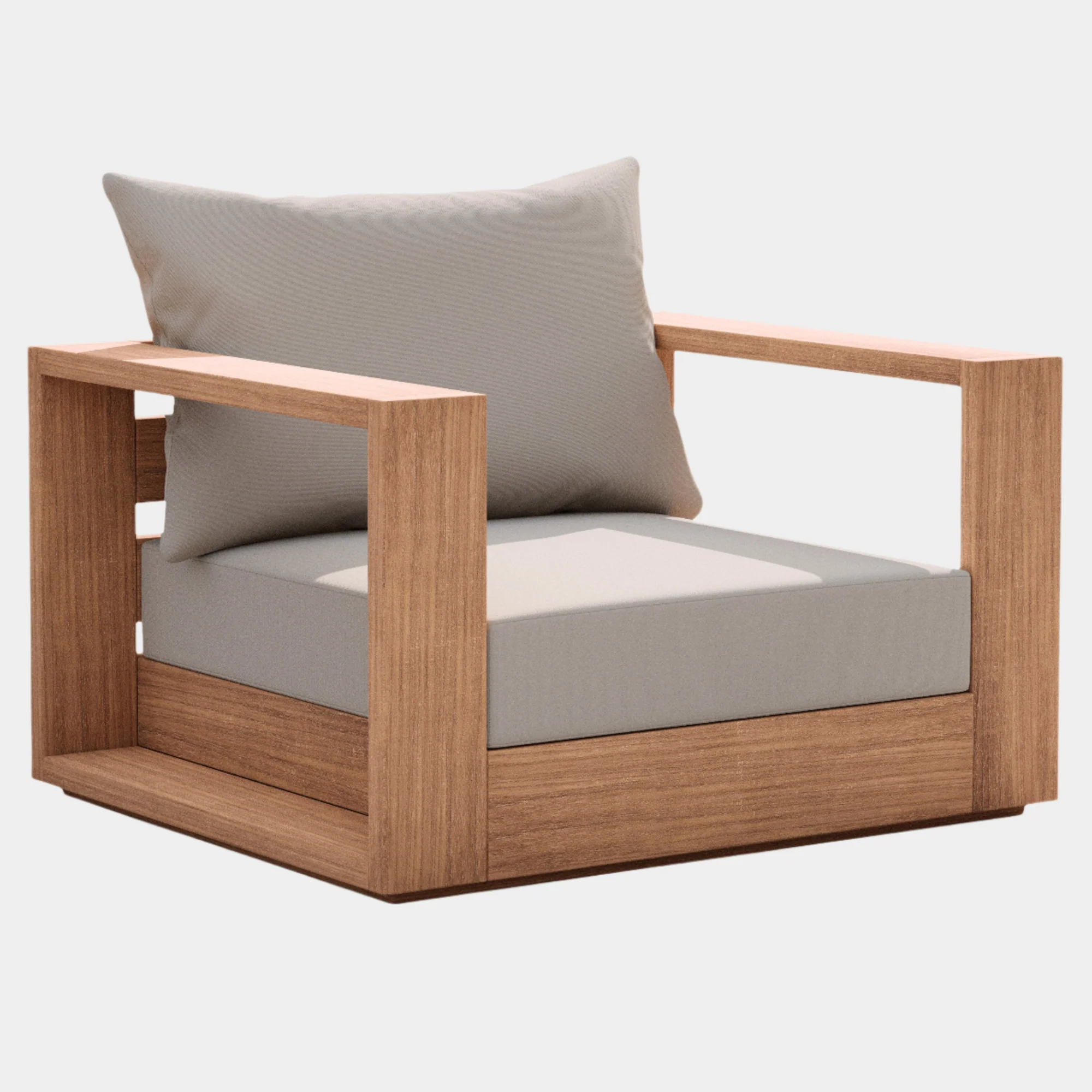 Tulum Water Resistant Fabric Upholstered Outdoor Patio Accent Chair - Image 10