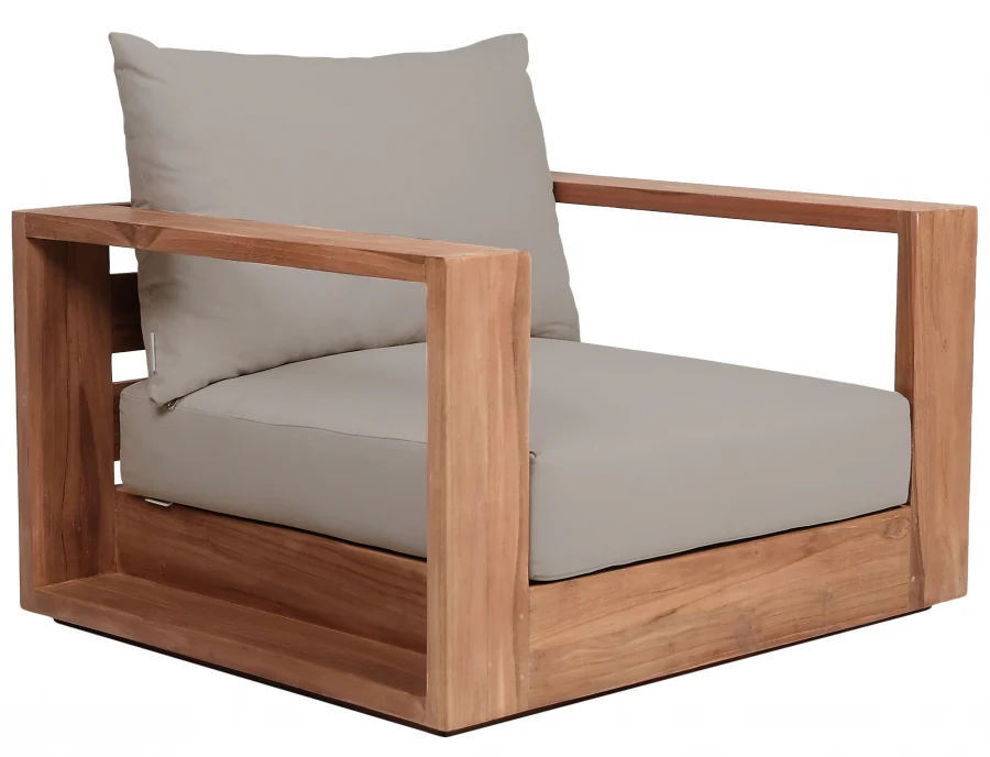 Tulum Water Resistant Fabric Upholstered Outdoor Patio Accent Chair - Image 13