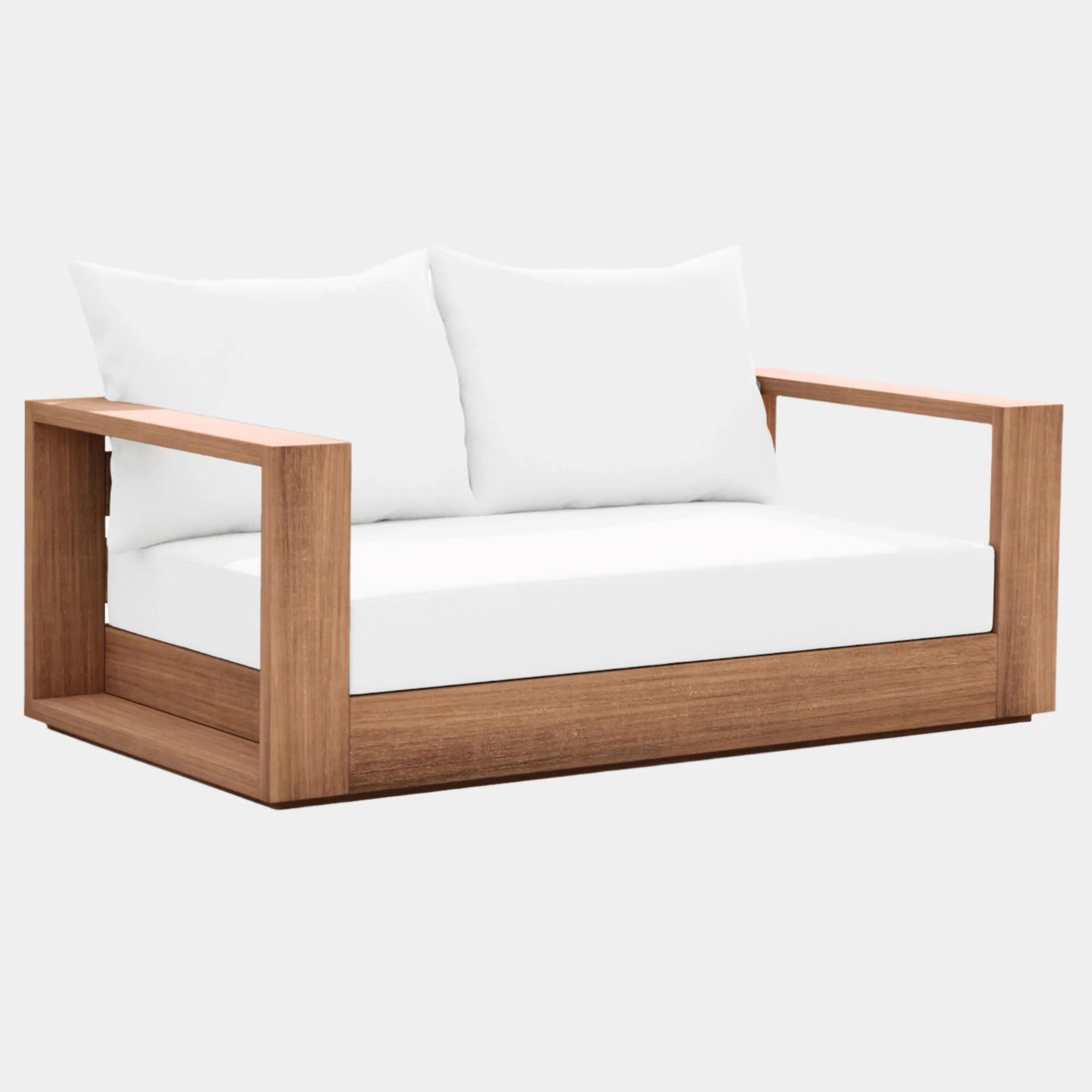 Tulum Water Resistant Fabric Upholstered Outdoor Patio Sofa - Image 17