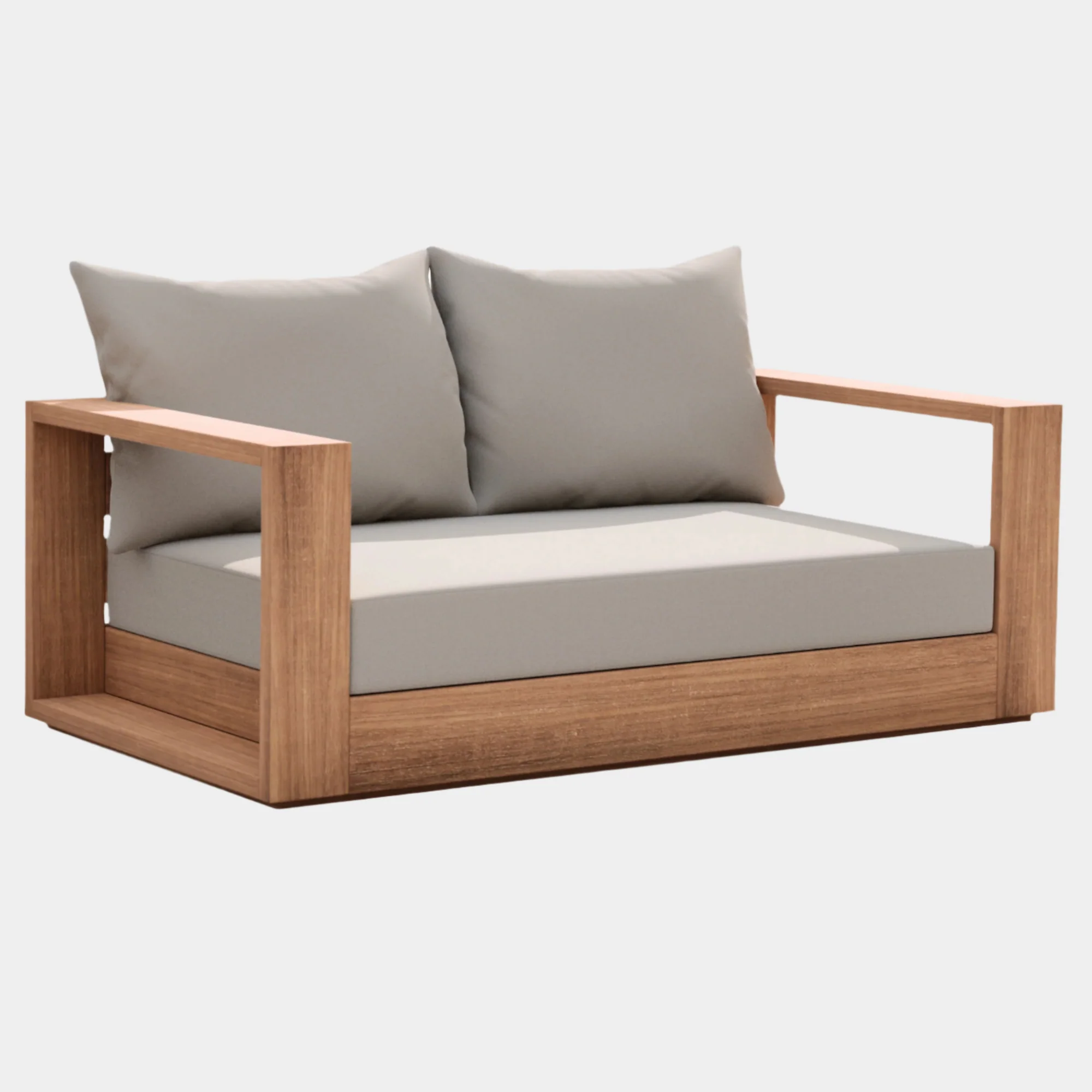 Tulum Water Resistant Fabric Upholstered Outdoor Patio Sofa - Image 9