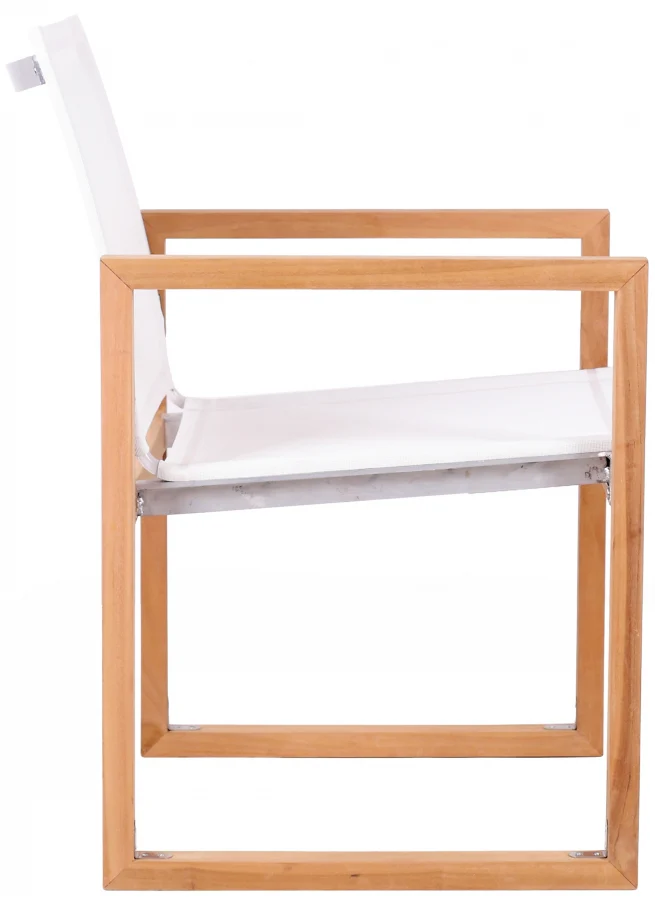 Tulum Water Resistant Mesh Fabric Outdoor Patio Dining Arm Chair - Image 16