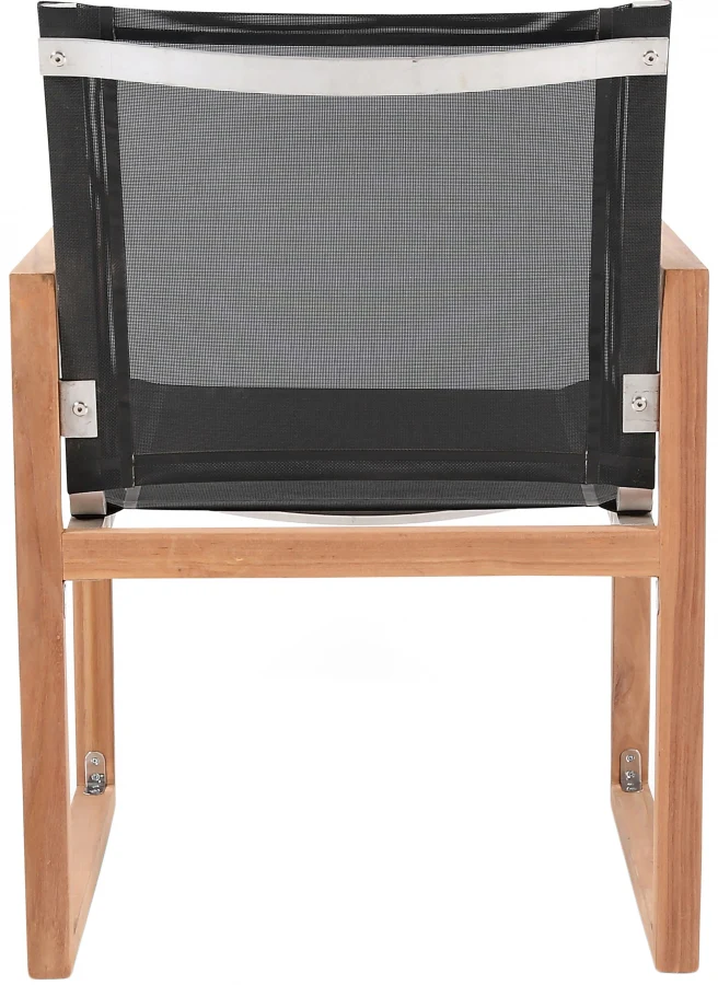 Tulum Water Resistant Mesh Fabric Outdoor Patio Dining Arm Chair - Image 4