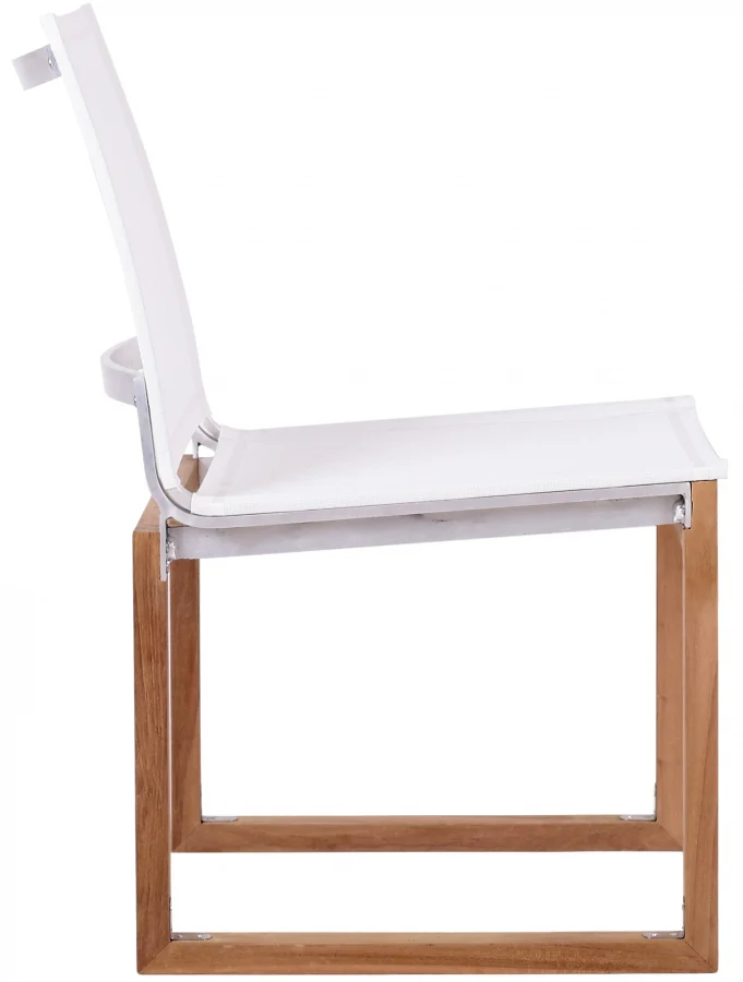 Tulum Water Resistant Mesh Fabric Outdoor Patio Dining Side Chair - Image 16