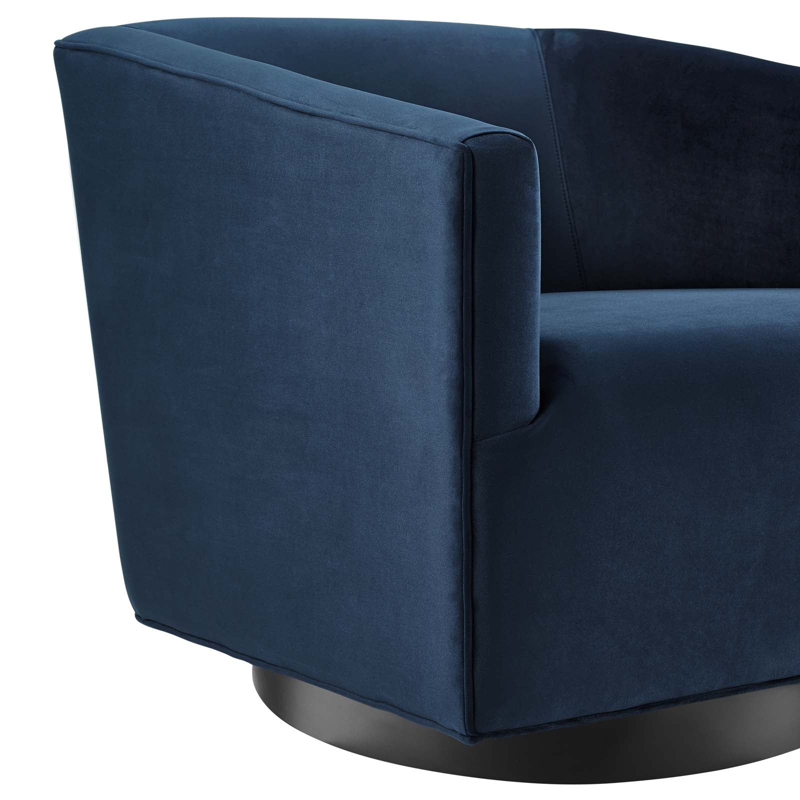 Twist Accent Lounge Performance Velvet Swivel Chair - Image 6
