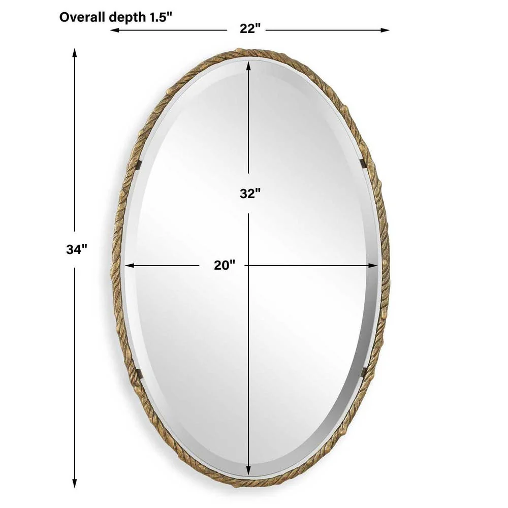 Twisted Branch Oval Mirror - Image 6