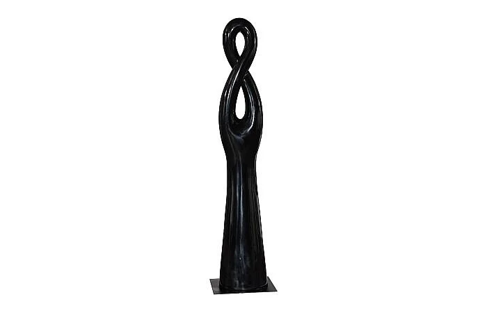 Twisted Sculpture, Gel Coat Black