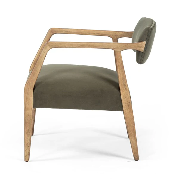 Edith Upholstered Velvet Arm Chair - Image 18