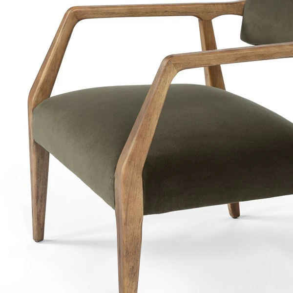 Edith Upholstered Velvet Arm Chair - Image 20