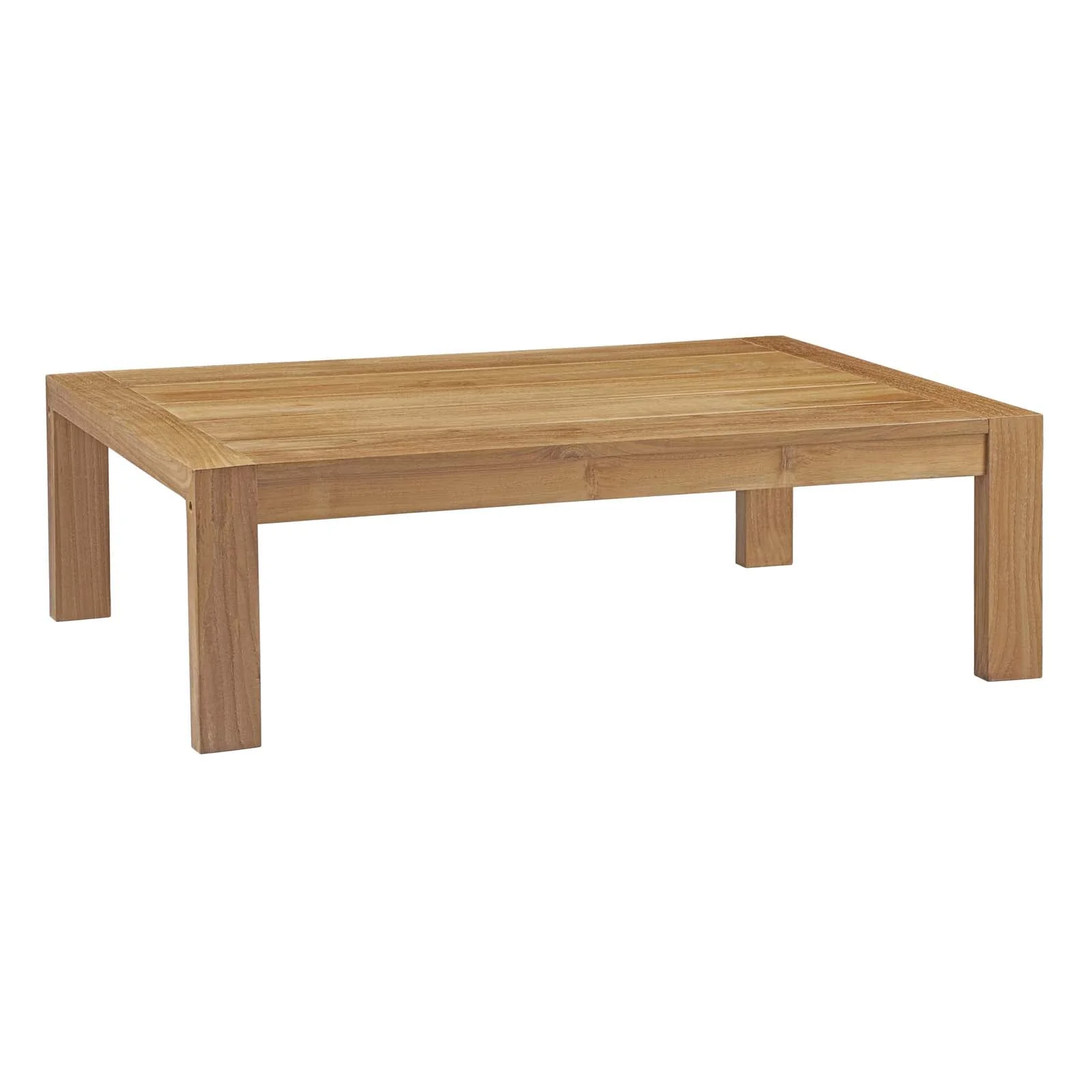 Upland 4 Piece Outdoor Patio Teak Set in Natural White - Image 5