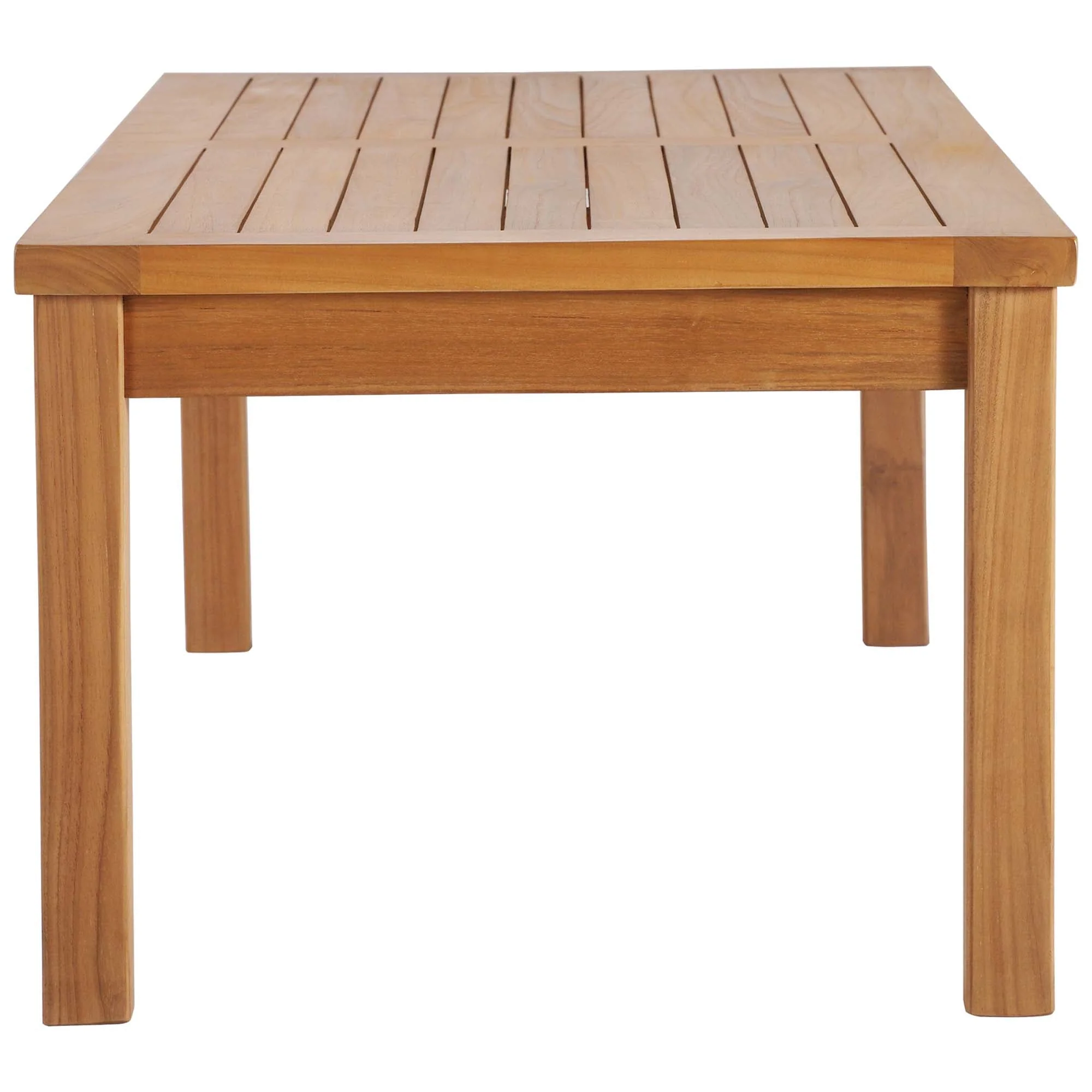 Upland 4-Piece Outdoor Patio Teak Wood Furniture Set - Image 12