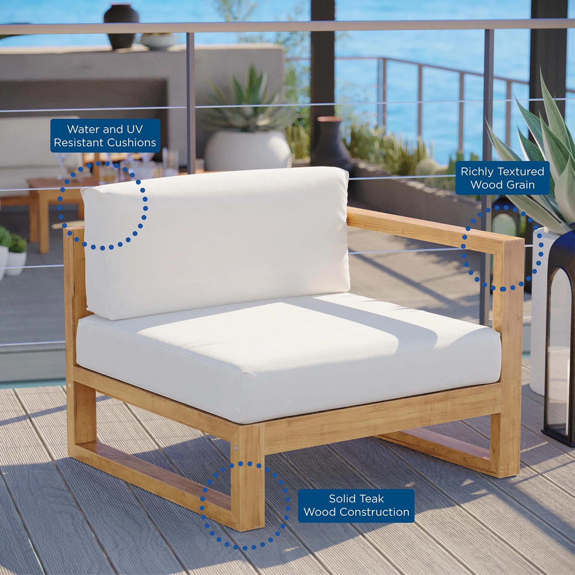 Upland Outdoor Patio Right-Arm Chair - Image 7