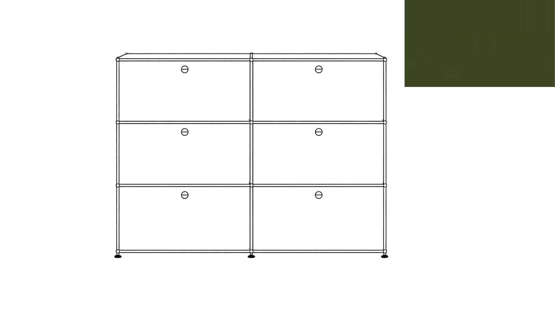 USM Haller G118F File Storage Cabinet - Image 24
