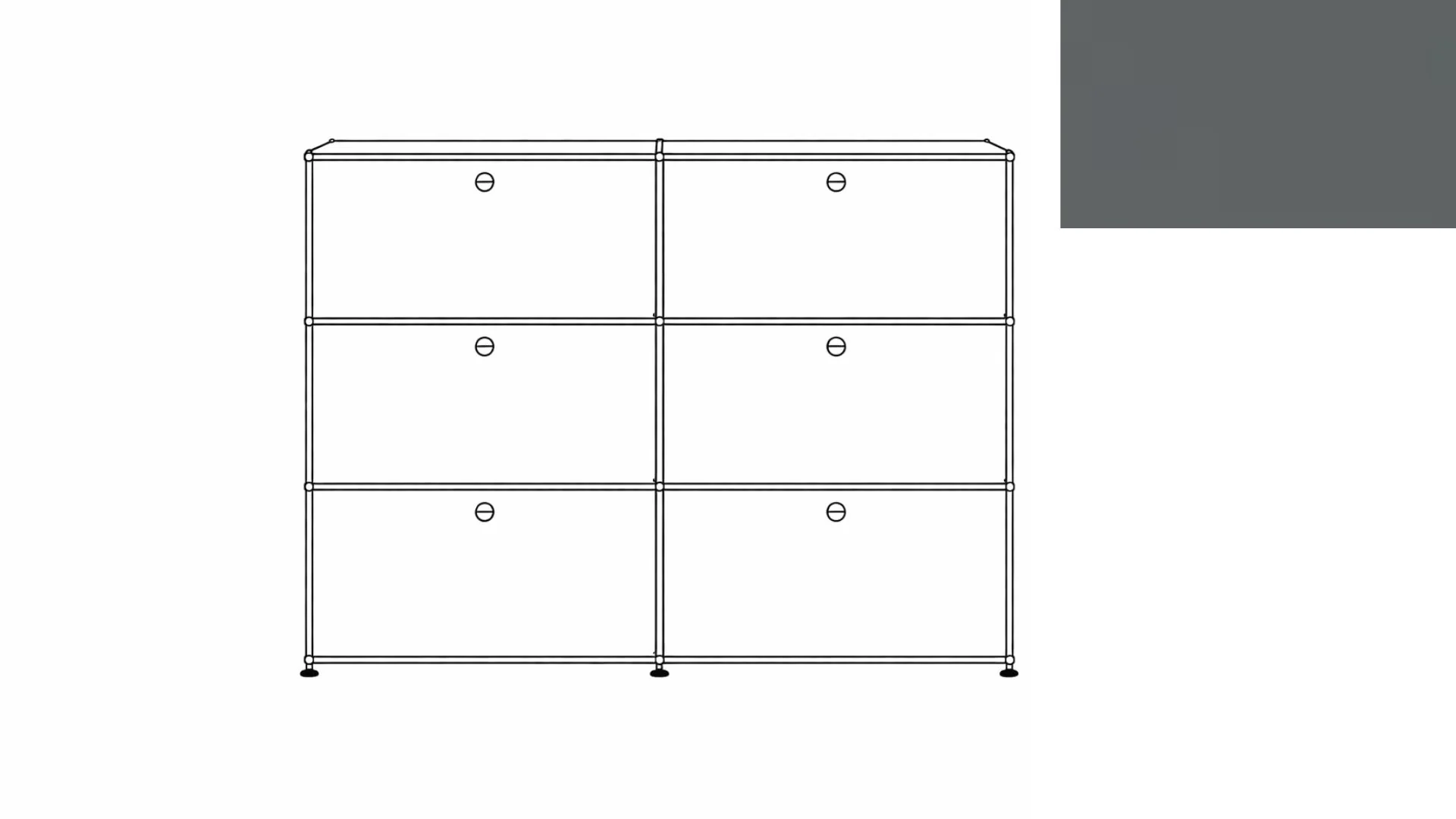 USM Haller G118F File Storage Cabinet - Image 27