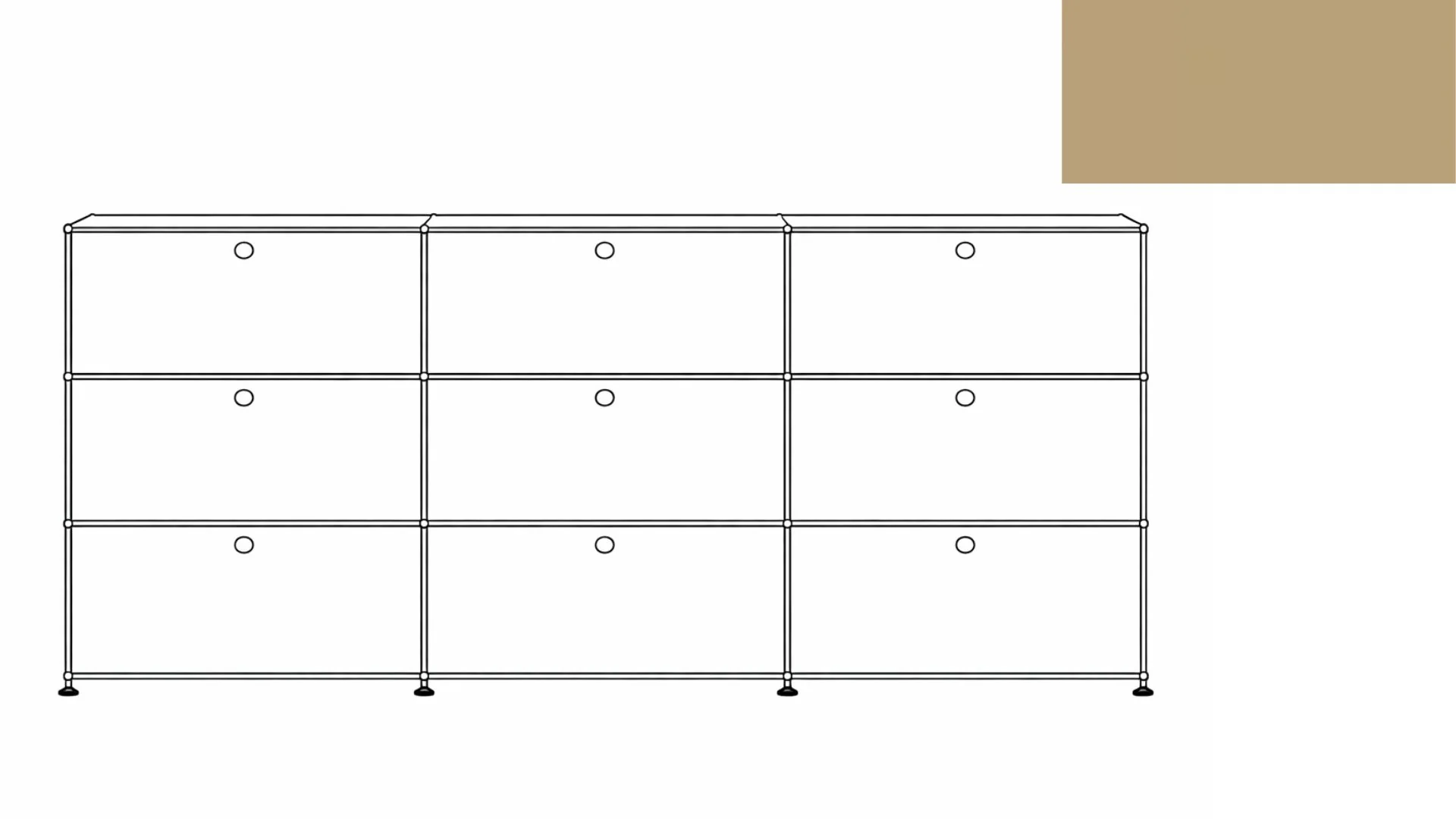 USM Haller G118F File Storage Cabinet - Image 32