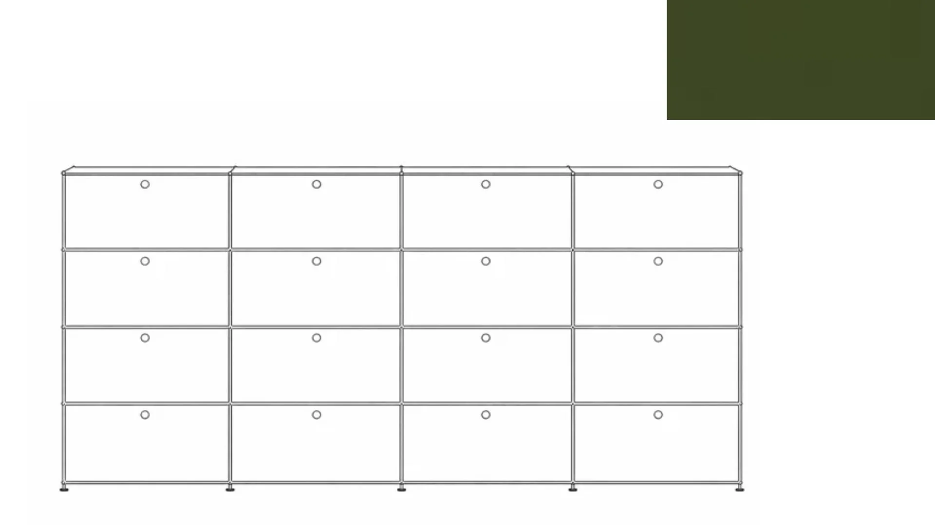 USM Haller G118F File Storage Cabinet - Image 52