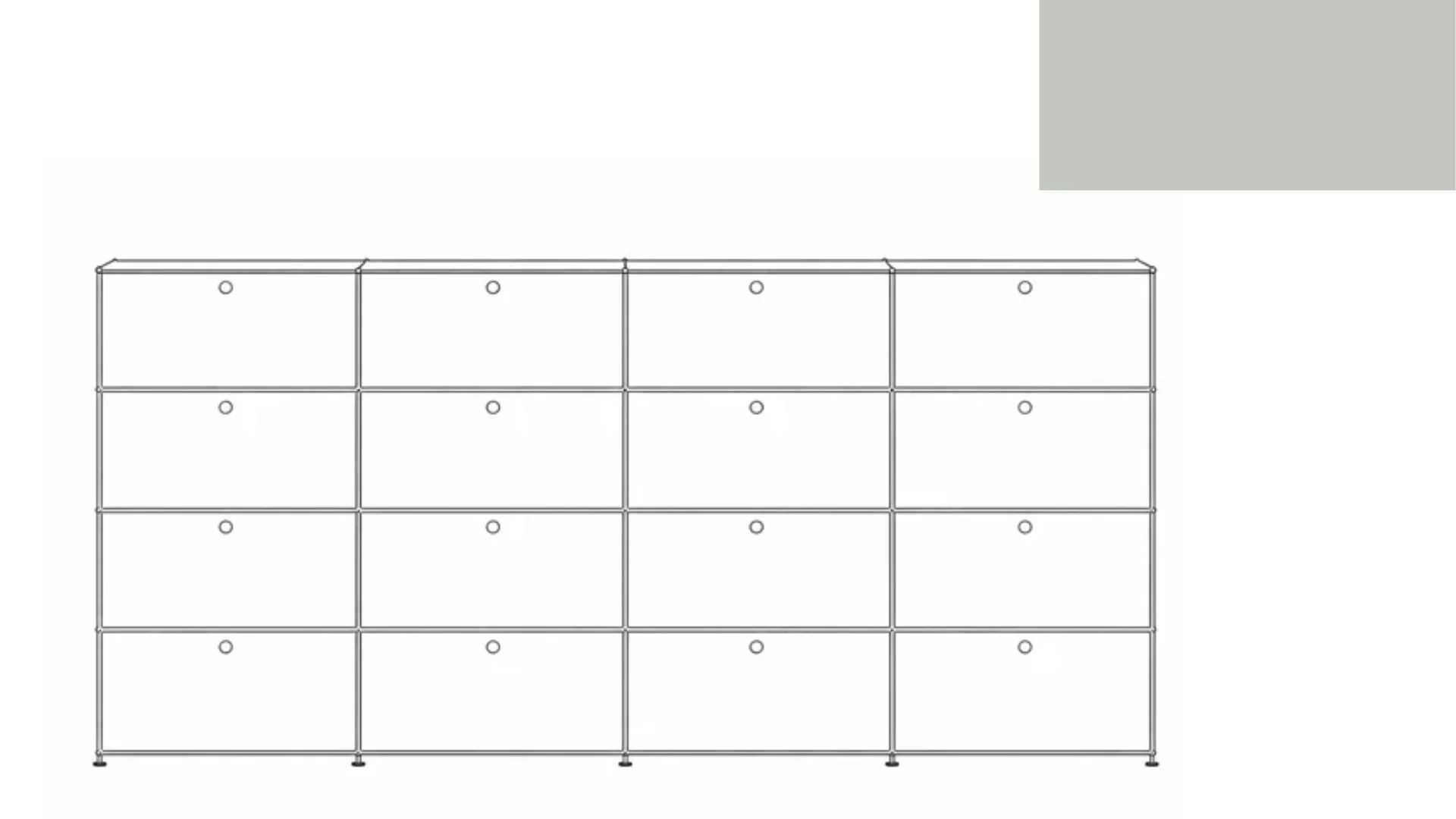 USM Haller G118F File Storage Cabinet - Image 53