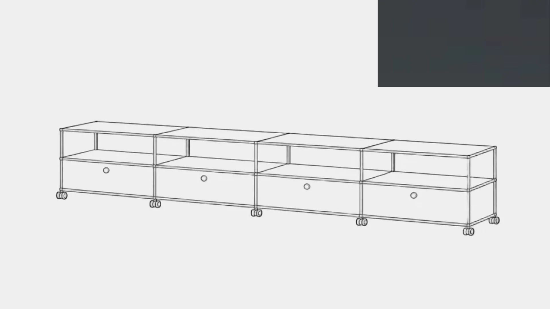 USM Haller Media Console Low Configuration - Image 36